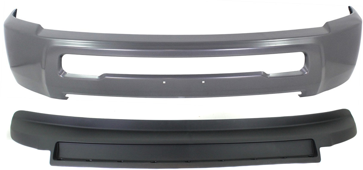AM RAM FULL SIZE P U 10-13 FRONT BUMPER 2 pc Kit with Air Dam SKU KIT 053117-02 Partslink CH1002389 CH1090141 OEM 1MQ01TZZAB 1MQ01RXFAB 68045708
