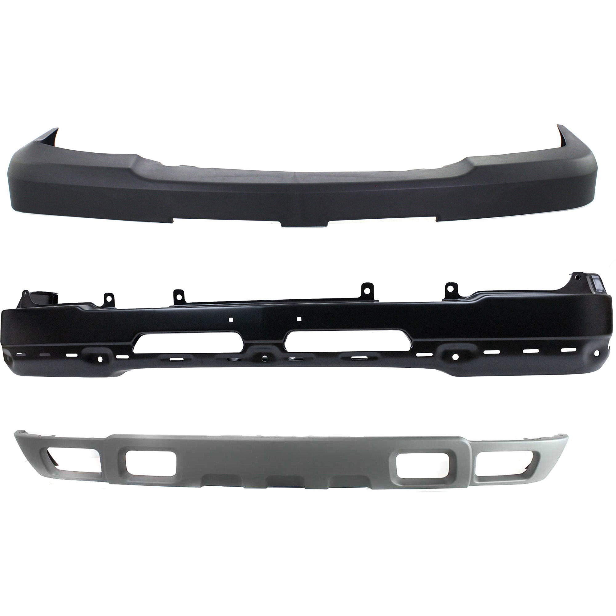 AM SILVERADO 03-07 FRONT BUMPER Paint to Match 3 pc Kit with Bumper Cover and Valance SKU KIT 060223-01 Partslink GM1002417 GM1051109 GM1092173 OEM 89025748-15139804-10367213
