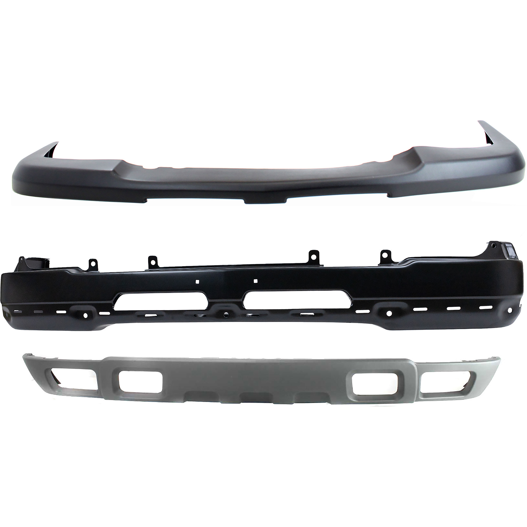 AM SILVERADO 03-07 FRONT BUMPER Paint to Match 3 pc Kit with Bumper Cover and Valance SKU KIT 060223-02 Partslink GM1002417 GM1051110 GM1092173 OEM 89025748-15139805-10367213