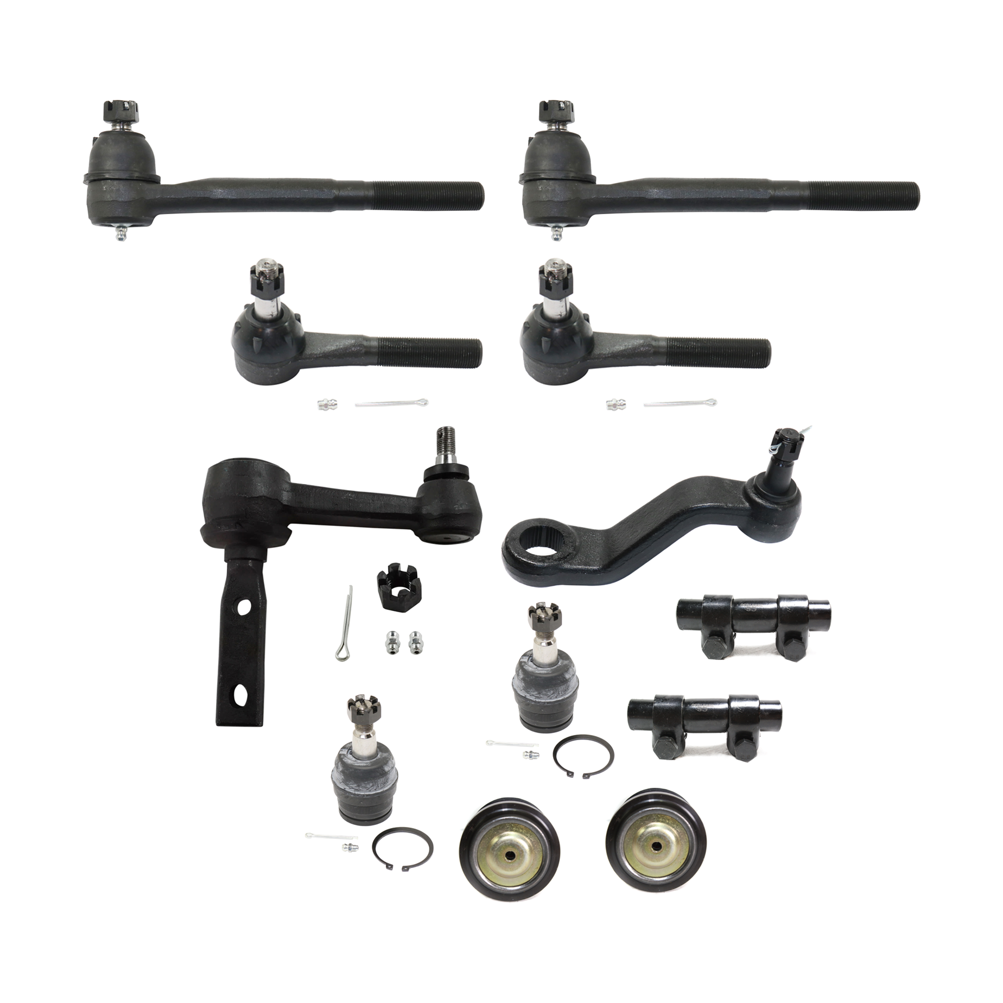 AM RAM 1500-94-96 IDLER ARM with Ball Joint Pitman Arm Tie Rod Adjusting Sleeve Tie Rod End SKU KIT 060324 C101 OEM 190135-987003-2683688-4501100