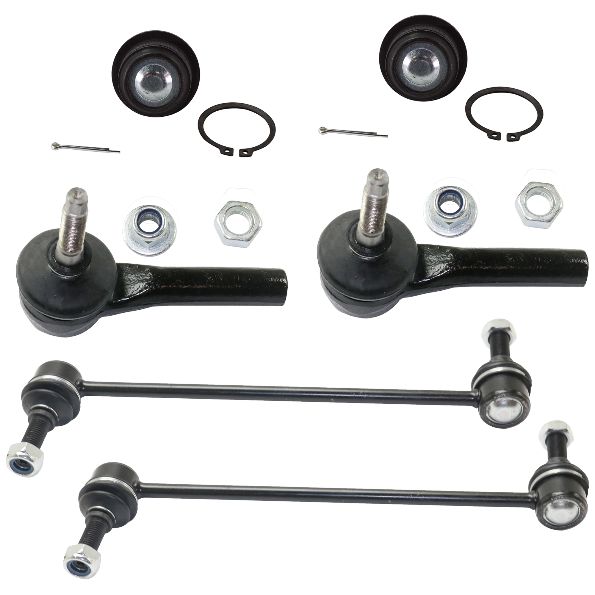 AM JOURNEY 09-12 FRONT TIE ROD END RH AND LH Outer with Ball Joint Sway Bar Link SKU KIT 060324 C103 OEM 5183761AD BJ81225 GS25503-4766