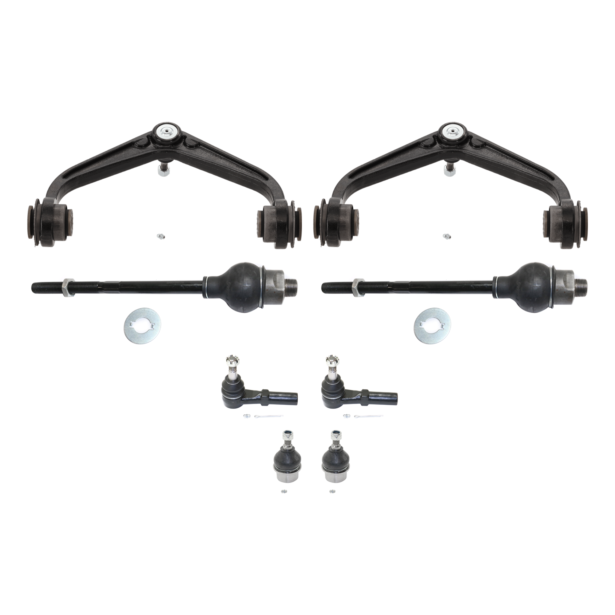 AM SILVERADO 2500 HD SILVERADO 3500 HD 11-19 FRONT CONTROL ARM RH AND LH Upper with Ball Joint Tie Rod End SKU KIT 060324 C60 OEM 20924215 BJ91415-19256660-1925