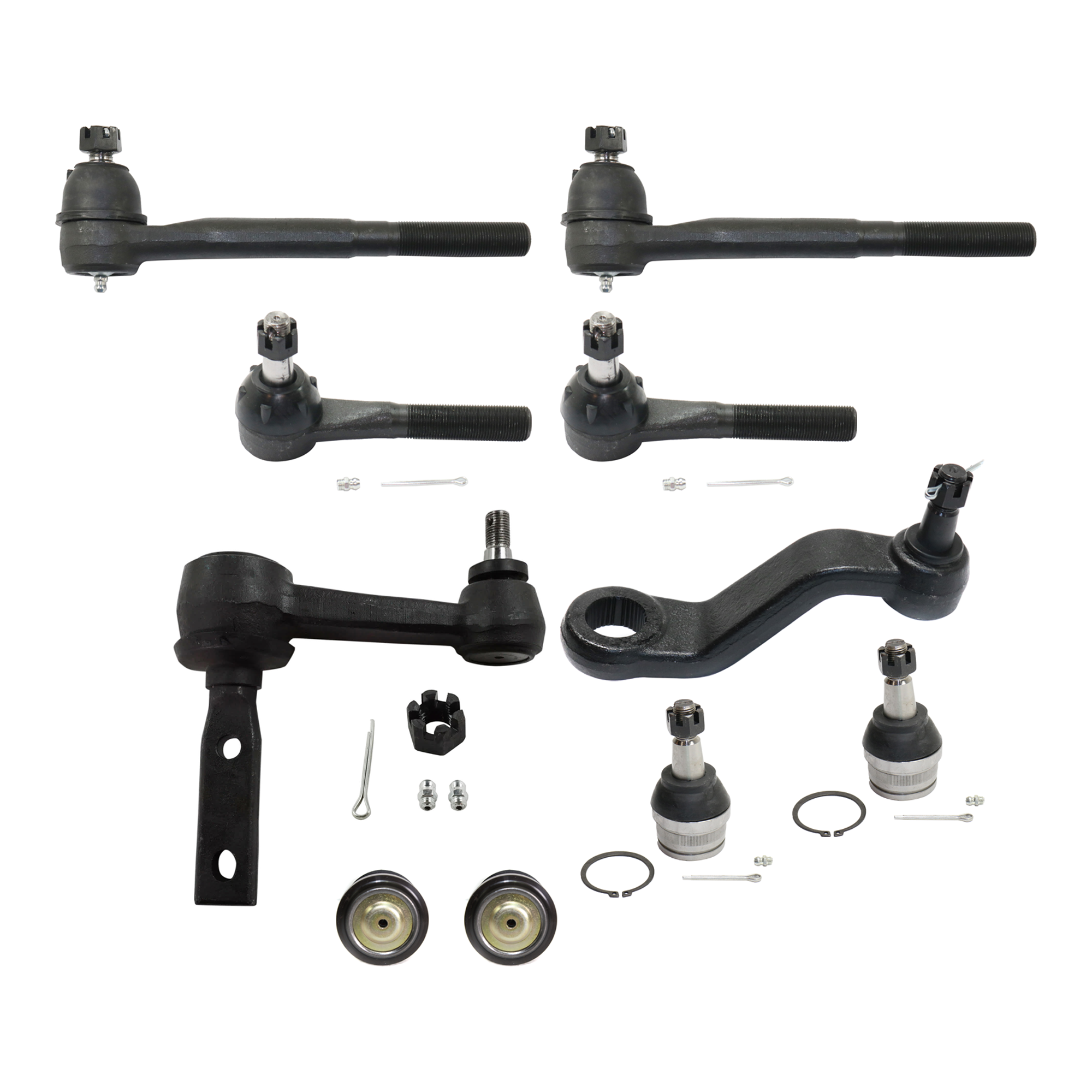 AM RAM 1500-94-99 IDLER ARM 10 pc Kit with Ball Joint and Tie Rod End SKU KIT 060324 C99 OEM 190135-987003-2683688-45011