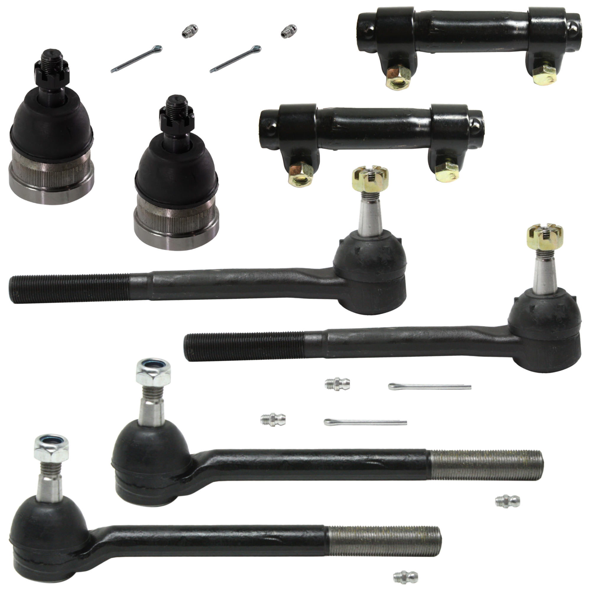 AM BLAZER 96-05 S10-96-03 FRONT BALL JOINT RH AND LH Lower 8 pc kit with Tie Rod Adjusting Sleeve and Tie Rod End SKU KIT 060424 C111 OEM 10277-282009-282032-305153