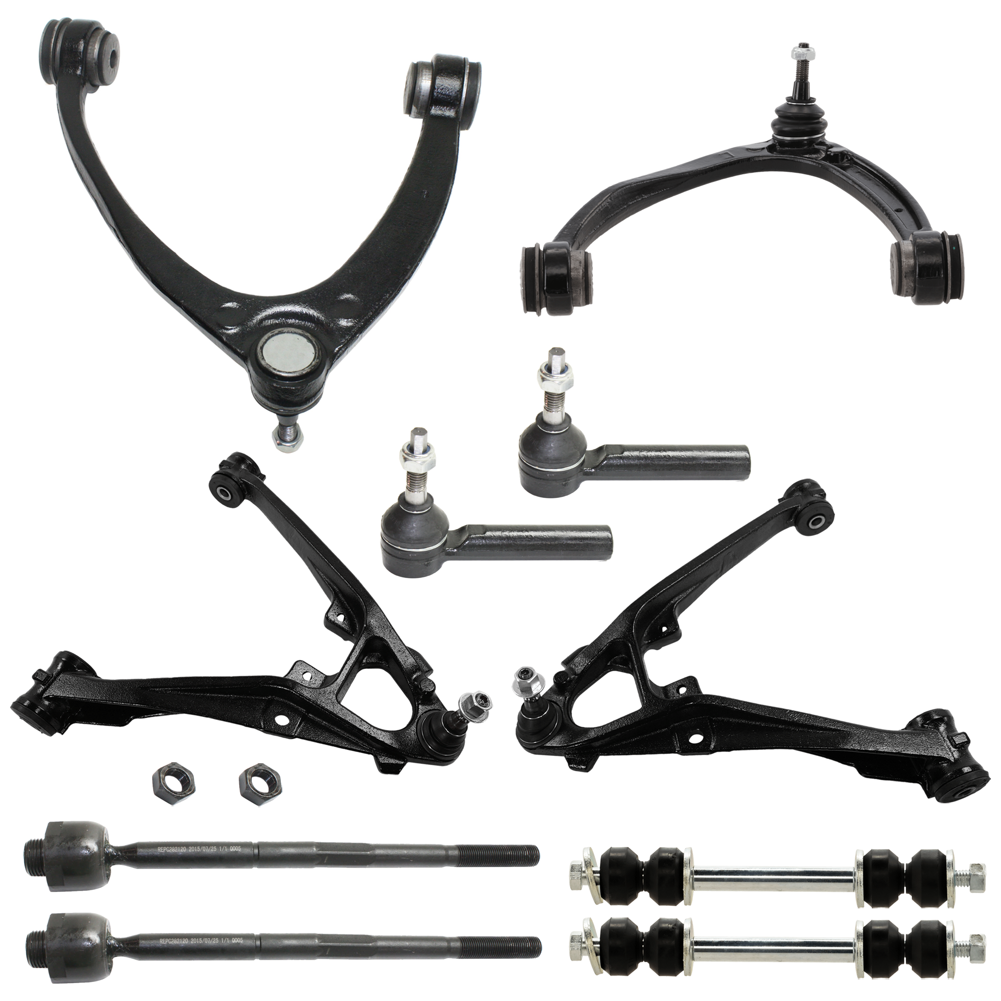 AM SILVERADO 1500 SIERRA 1500-07-16 FRONT CONTROL ARM RH AND LH Lower 10 pc Kit SKU KIT 060424 C131 OEM 15096197-25812725-15096198-258