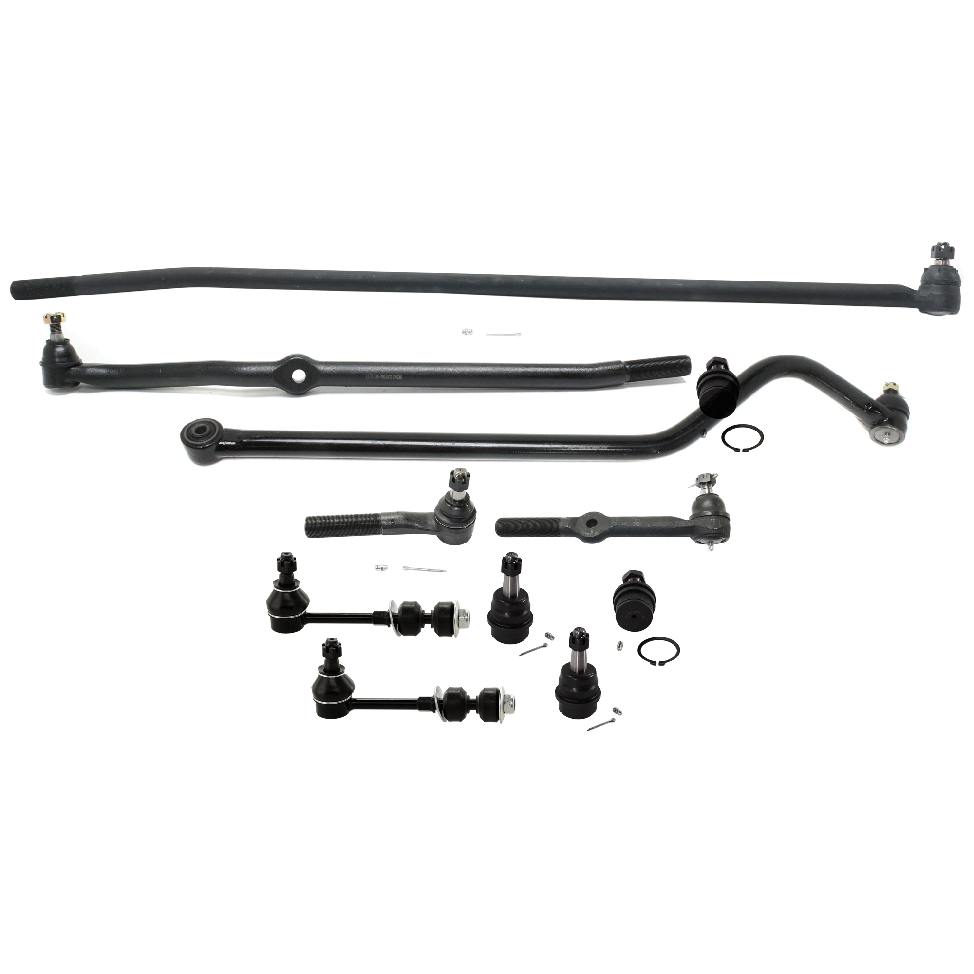 AM RAM 1500 RAM 2500 PICKUP 95-97 FRONT TRACK BAR 11 pc kit with Ball Joint Sway Bar Link and Tie Rod End SKU KIT 060424 C154 OEM 138-790-027-242-294-000-000-000-000