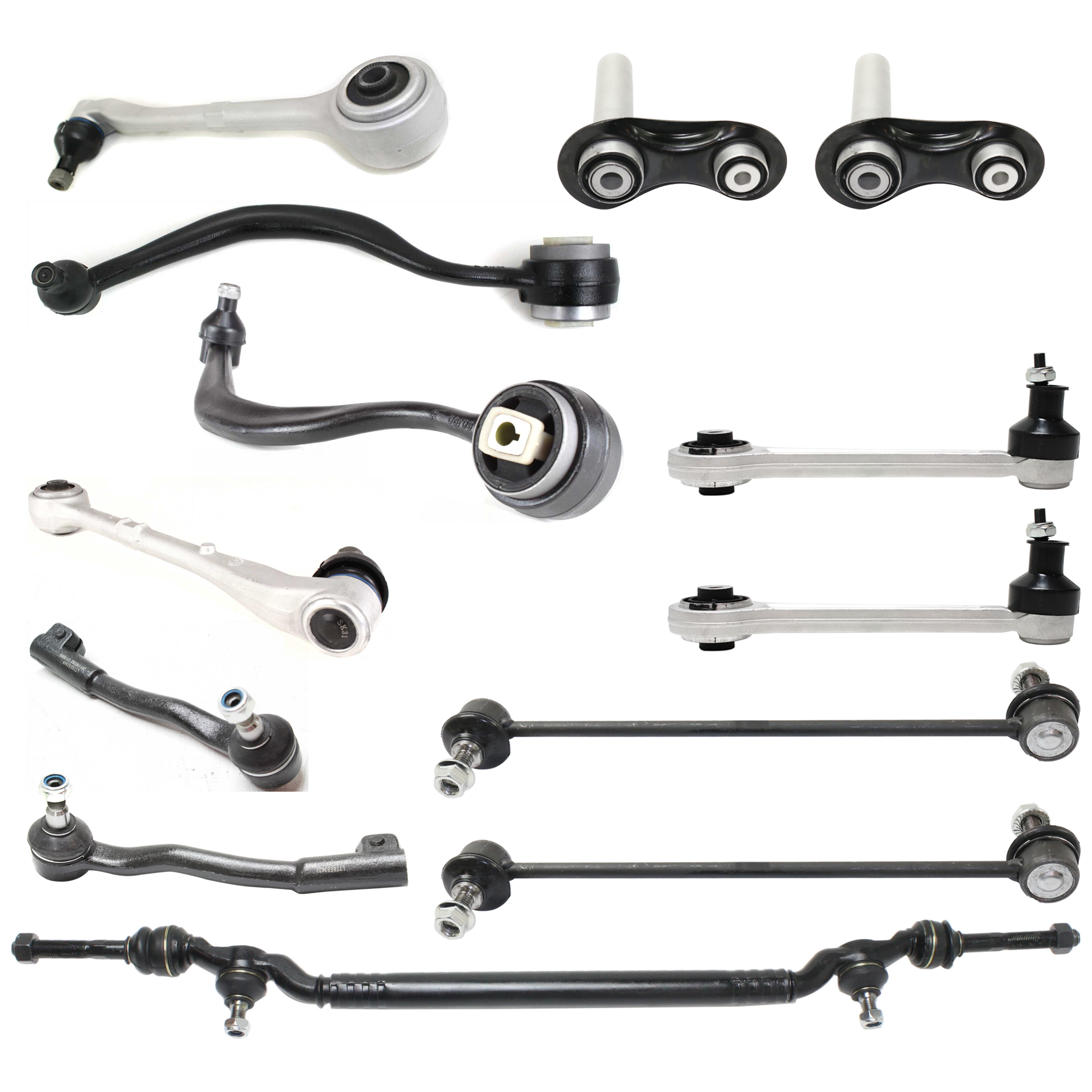 AM 7 SERIES 95-01 CENTER LINK 13 pc kit with Control Arm Sway Bar Link and Tie Rod End SKU KIT 060424 C33 OEM 3-221-109-605-733-320-000-000-000-000