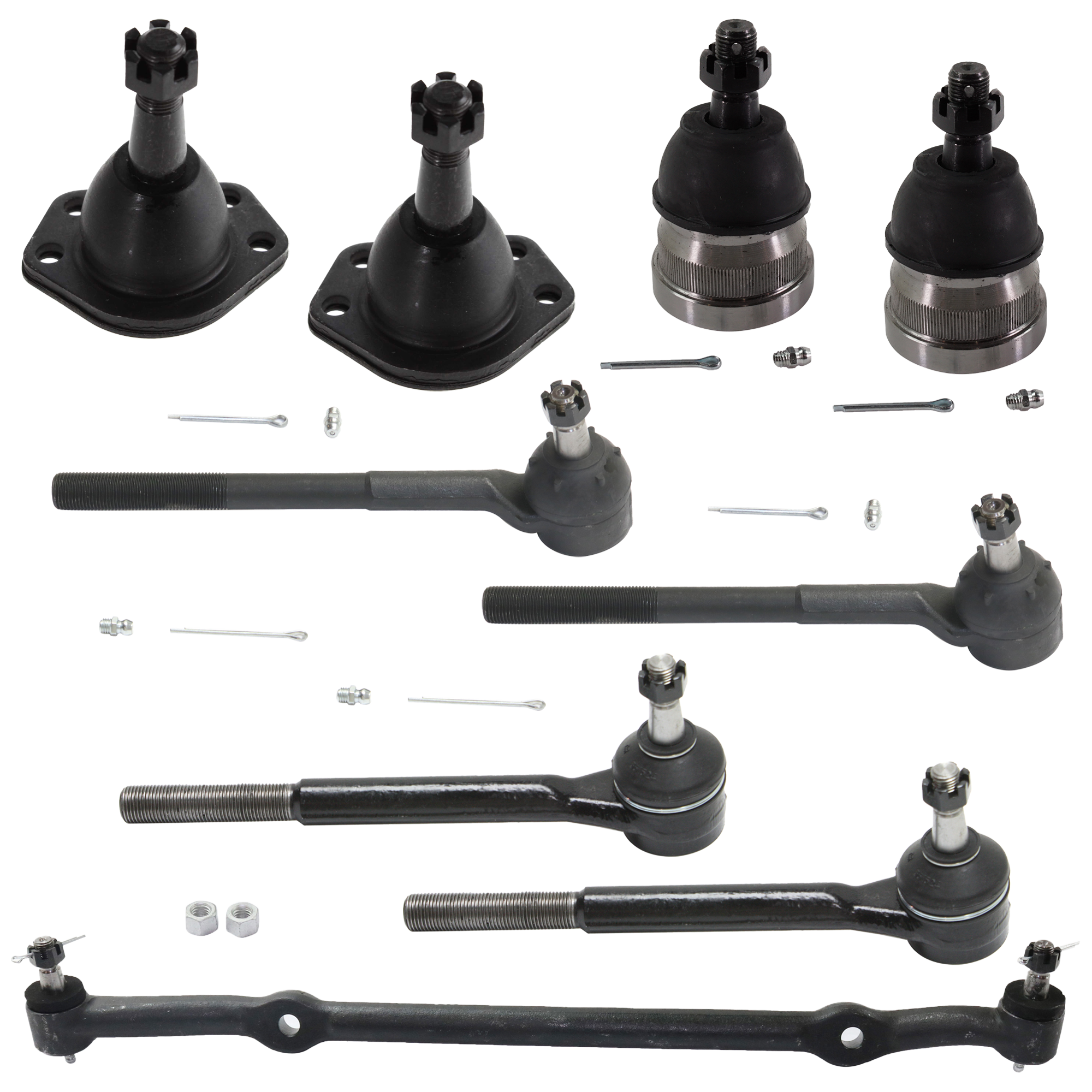 AM MONTE CARLO 78-88 REGAL 78-87 CENTER LINK Front 9 pc kit with Ball Joint and Tie Rod End SKU KIT 060424 C96 OEM 804909-1382007-2721151-2721