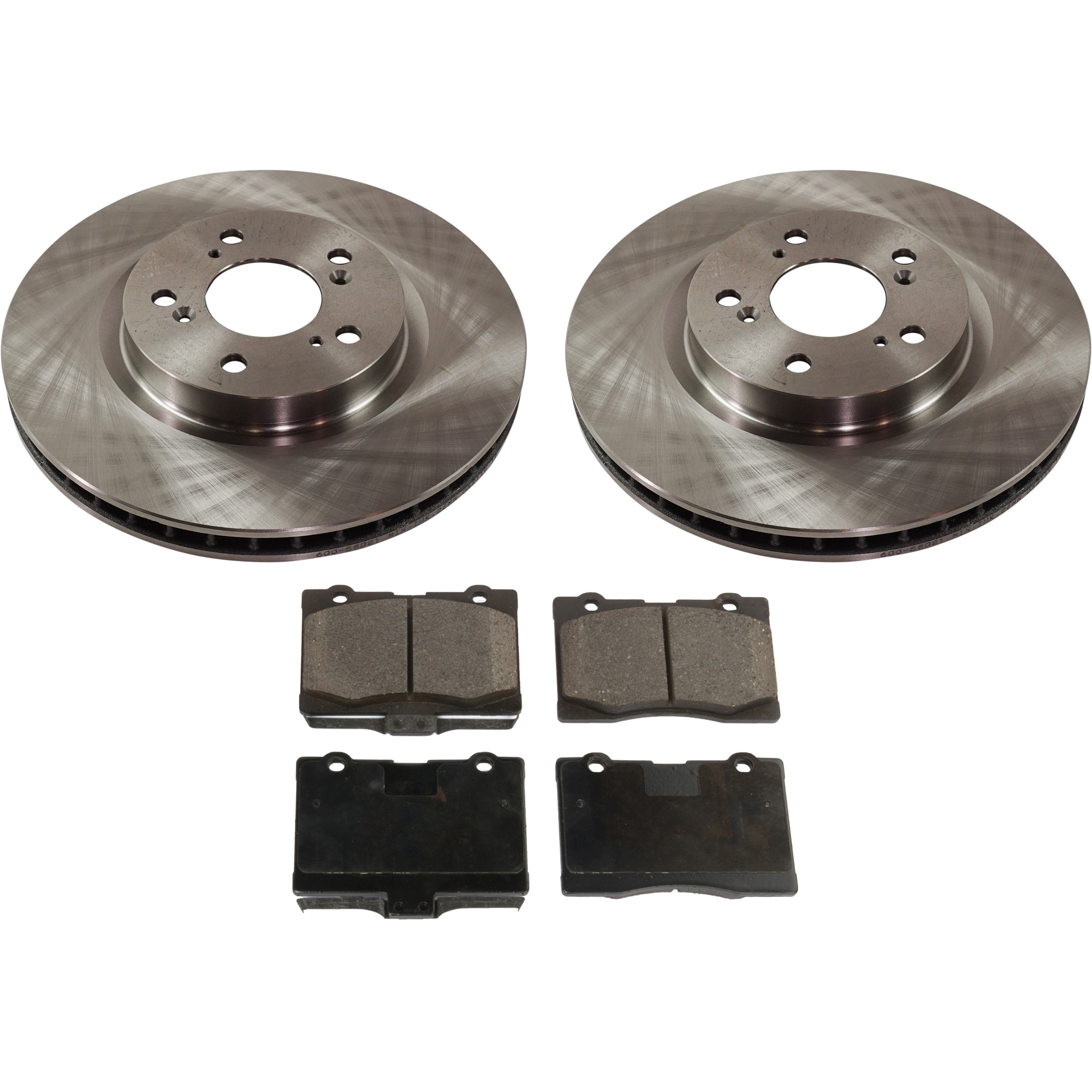 AM RL 05-12 FRONT BRAKE DISC AND PAD KIT 2 Wheel Set SKU KIT 060521-09 OEM 45251SJA903-45251SJA900-45251S
