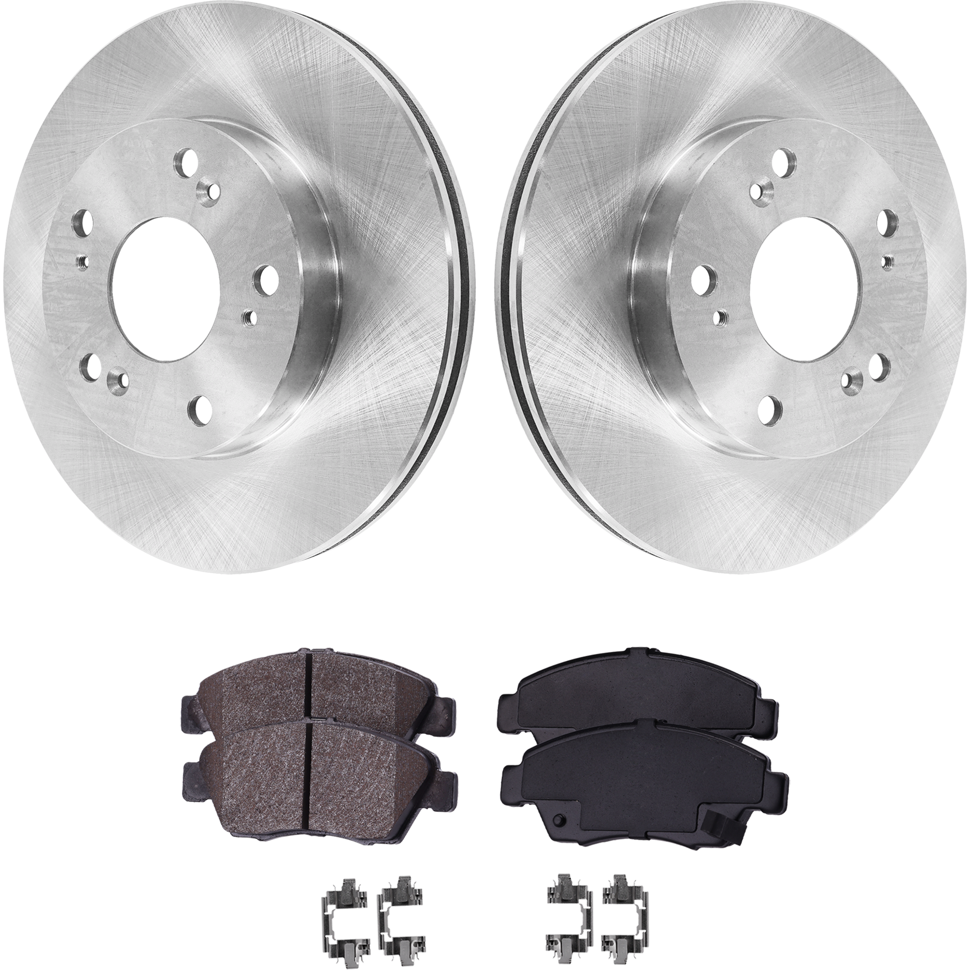 AM CIVIC 04-04 FRONT BRAKE DISC AND PAD KIT 2 Wheel Set SKU KIT 060521-11 OEM 45251S6M000-45251S7AJ10-45251S