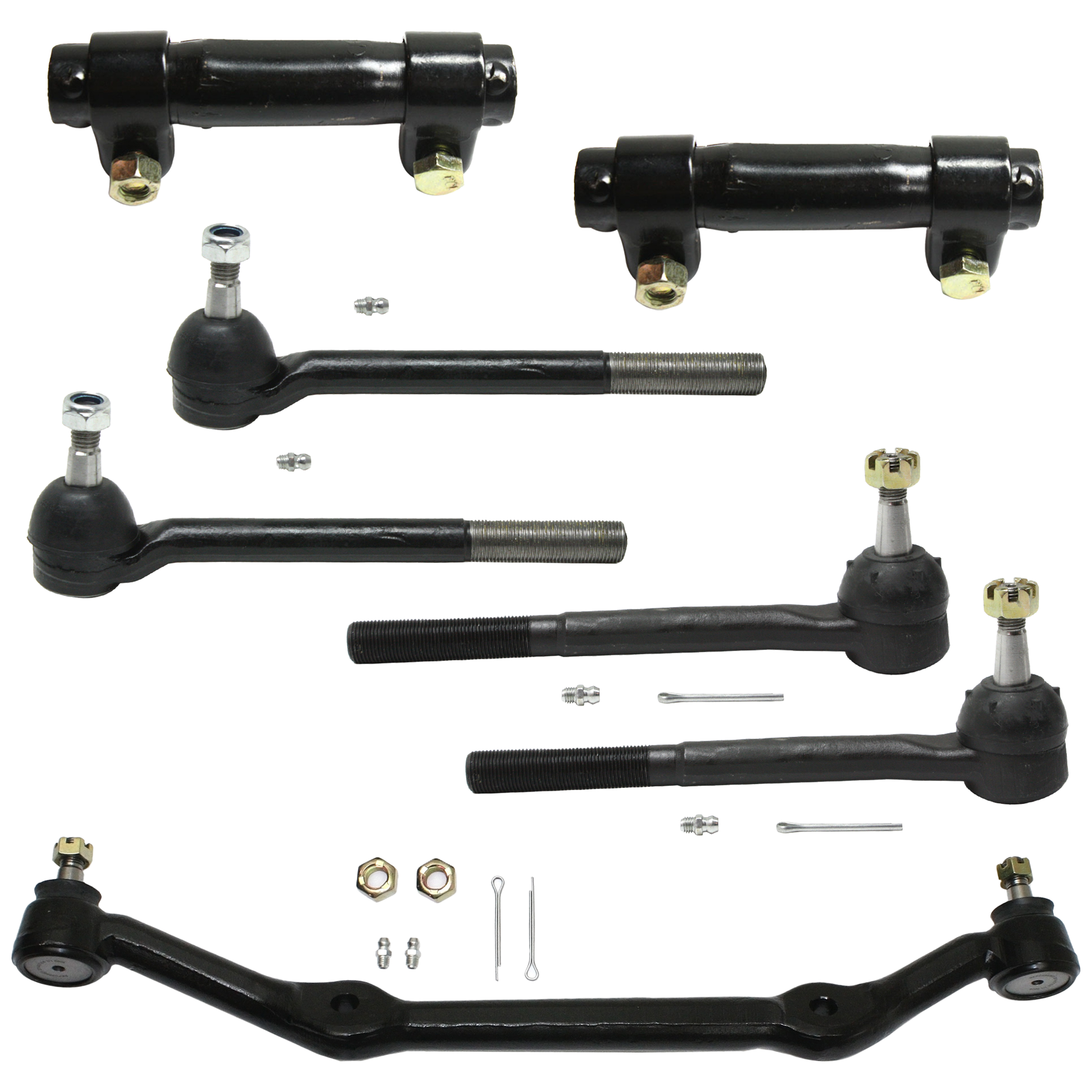 AM BLAZER 96-05 S10 SONOMA 96-03 FRONT SUSPENSION KIT RH=LH 7 pc Kit with Center Link Tie Rod End and Tie Rod Adjusting Sleeve SKU KIT 060524-10 OEM 346322-1386001-2721591-4351