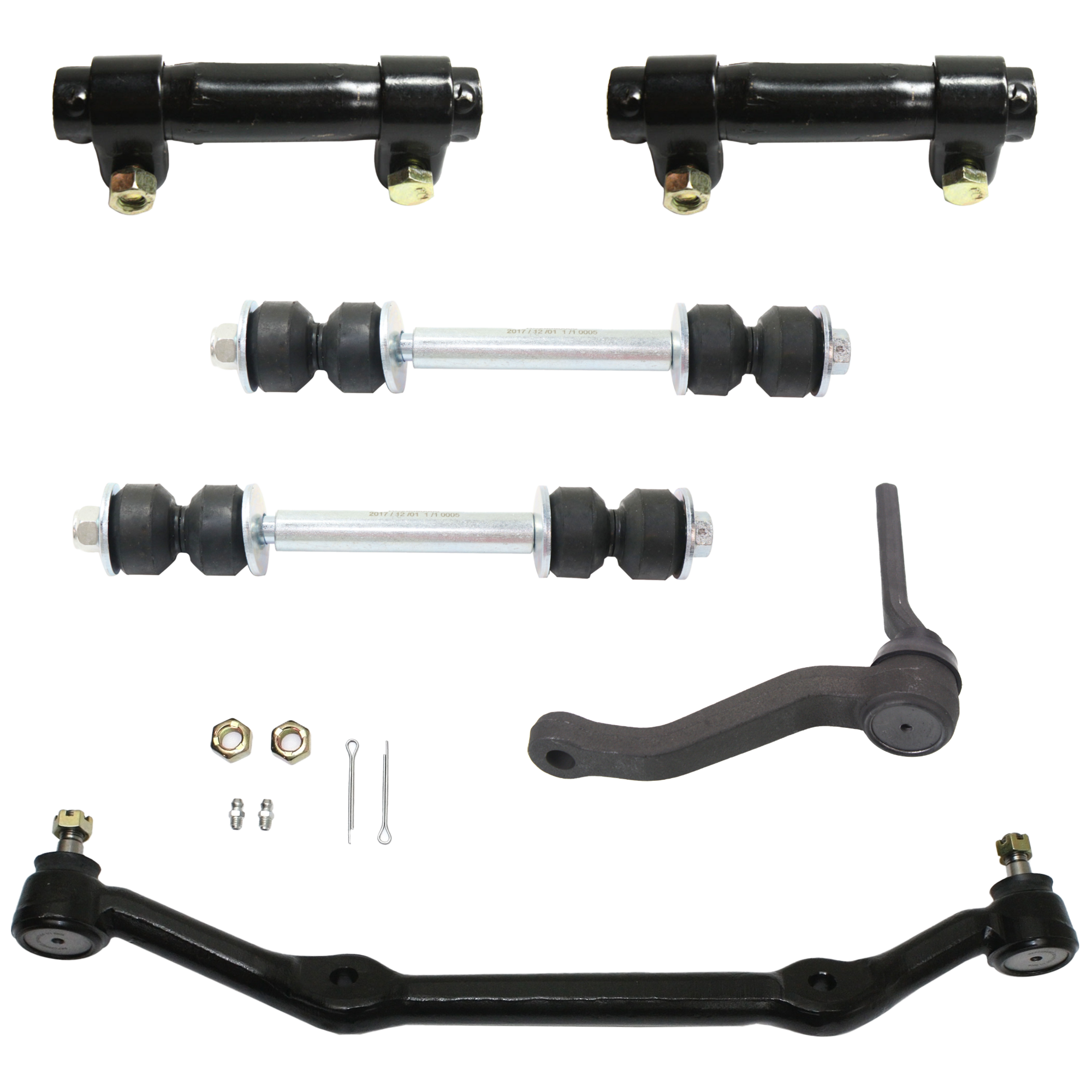AM BLAZER 96-05 S10 SONOMA 96-03 FRONT SUSPENSION KIT 6 pc Kit with Center Link Idler Arm Sway Bar Link and Tie Rod Adjusting Sleeve SKU KIT 060524-14 OEM 346322-1386001-2721591-4351
