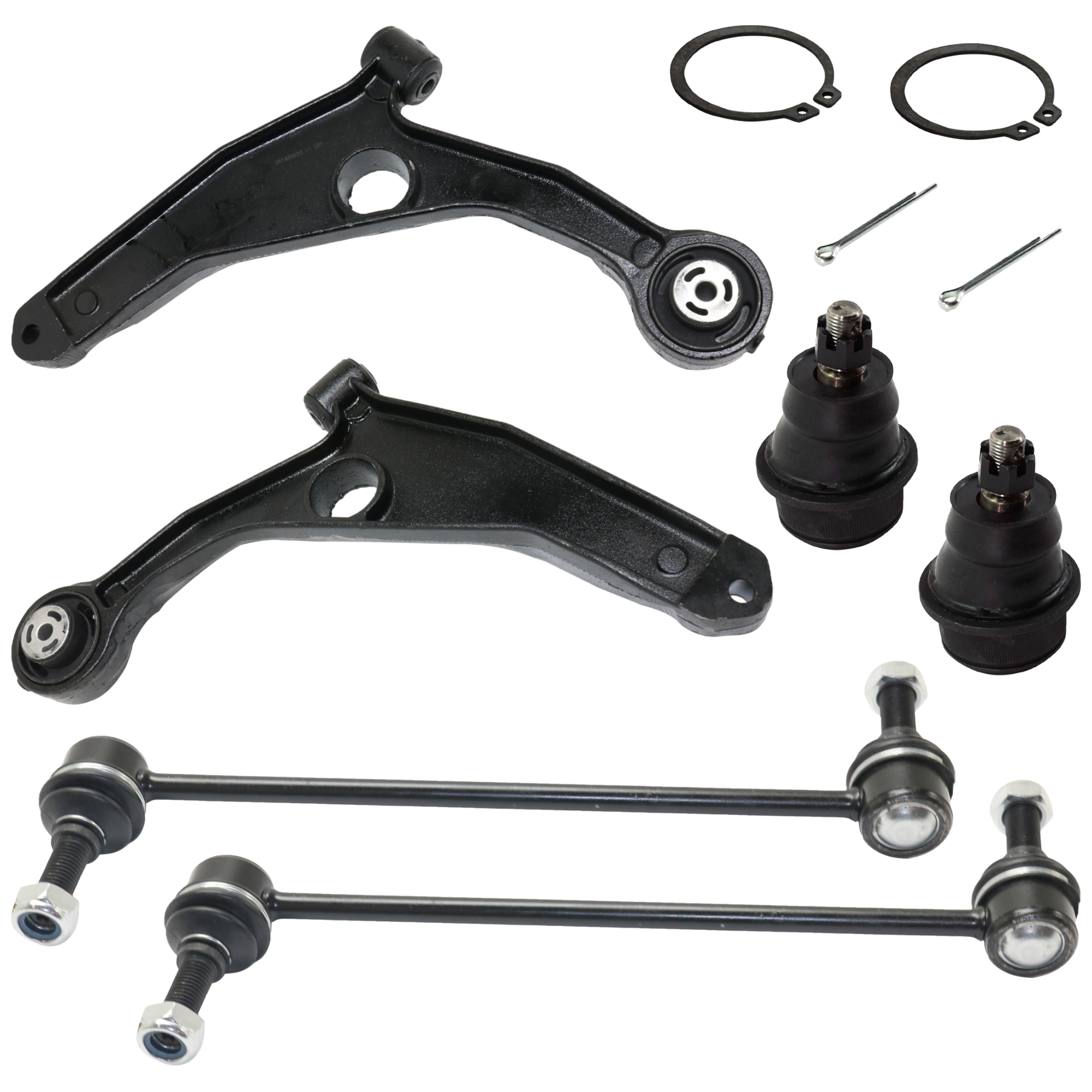 AM JOURNEY 09-12 FRONT SUSPENSION KIT RH AND LH 6 pc Kit with Control Arm Ball Joint and Sway Bar Link SKU KIT 060524-17 OEM BJ81225 GS25503-5085407AD 5085