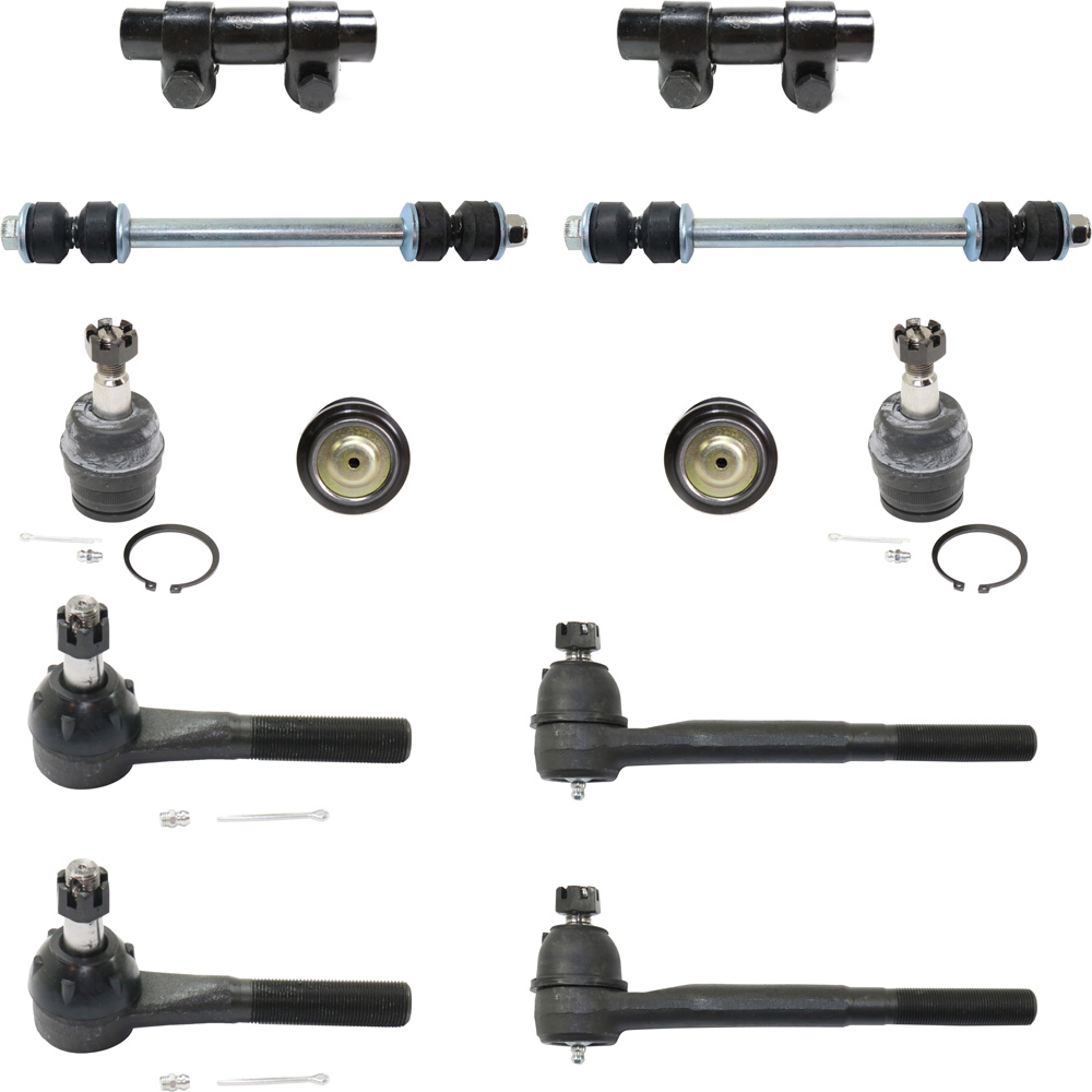 AM RAM 1500-94-96 FRONT SUSPENSION KIT RH AND LH 12 pc Kit with Sway Bar Links Tie Rod Adjusting Sleeves Ball Joints and Tie Rod Ends SKU KIT 060618-03 OEM 104-181-260-143-050-000-000-000-000