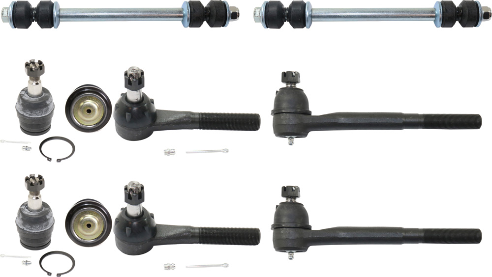AM RAM 1500-94-96 FRONT SUSPENSION KIT 10 pc Kit with Ball Joints Sway Bar Links and Tie Rod Ends SKU KIT 060618-04 OEM 104181-2601430-5051198-5203