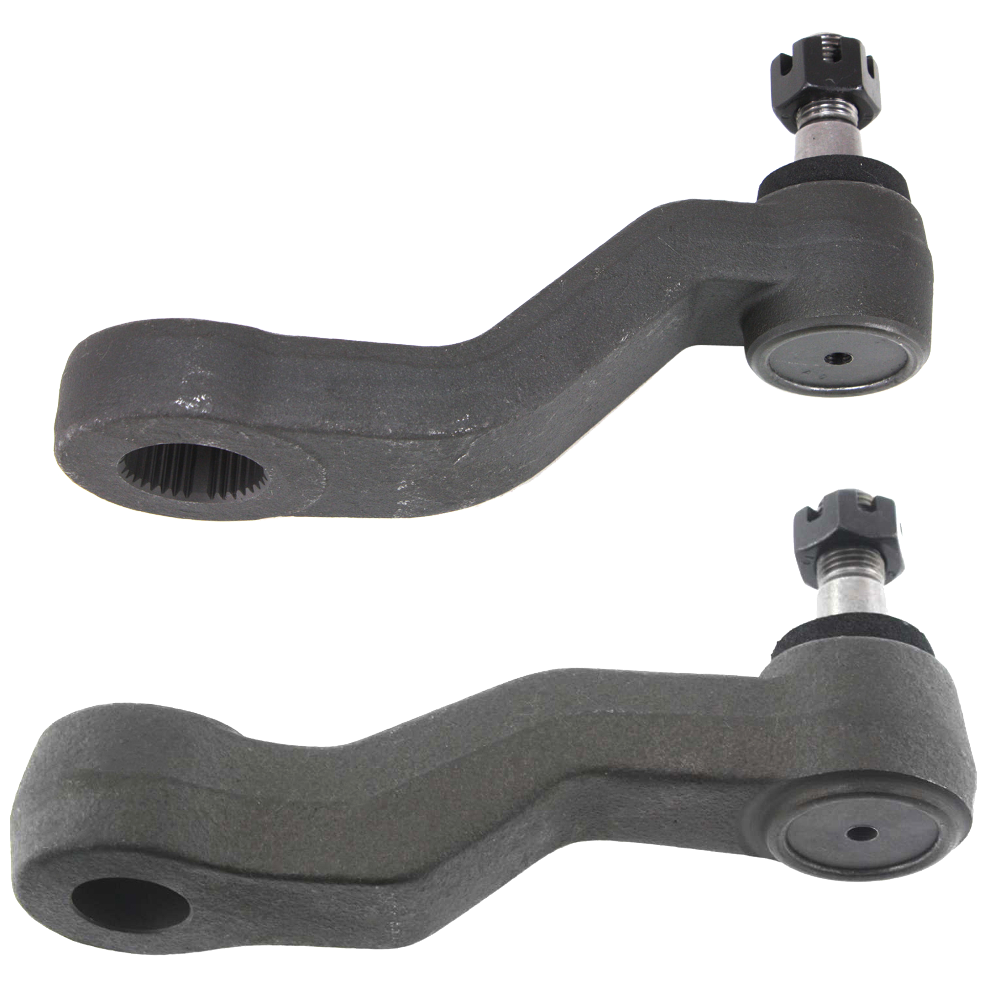 AM SIERRA 99-07 SAVANA VAN 03-08 PITMAN ARM Front w 4 Groove Spline Idler Arm Set of 2 SKU KIT 060624-03 OEM 190-166-268-167-344-000-000-000-000