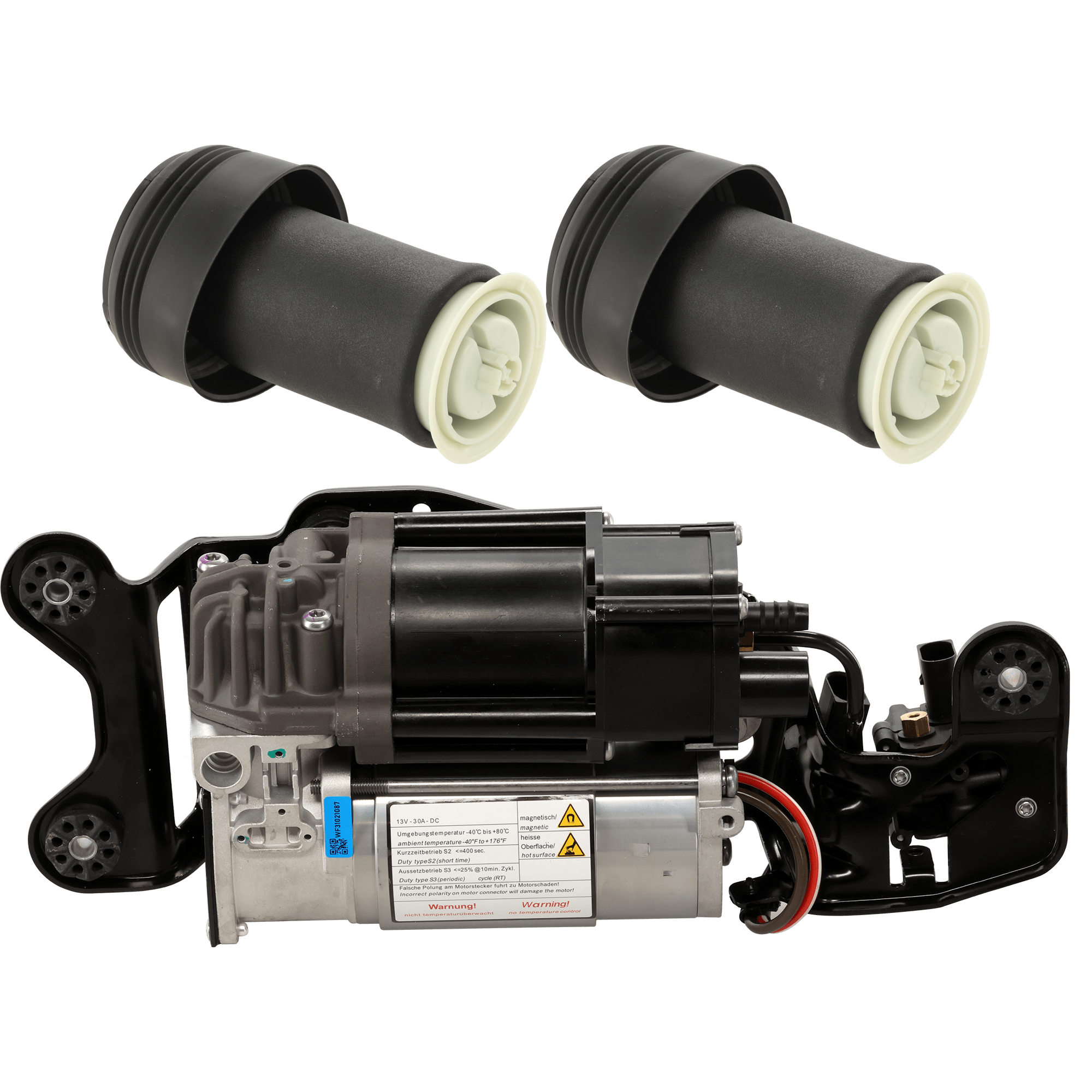 AM X5-14-18 X6-15-19 REAR SUSPENSION KIT RH AND LH 3 pc Kit with Air Suspension Compressor and Air Spring SKU KIT 060624-23 OEM 37126790079-37126790081-372068