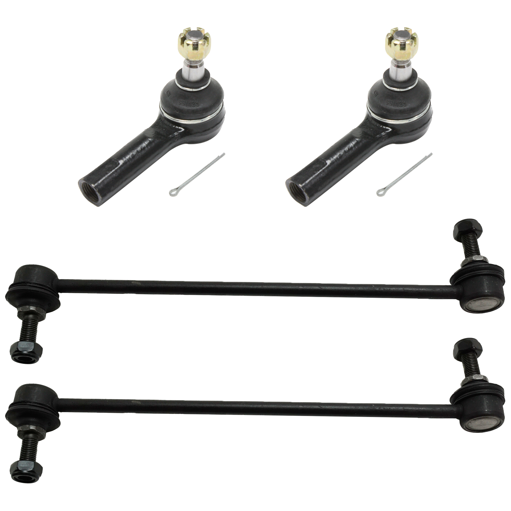 AM ESCAPE MARINER 05-09 FRONT SUSPENSION KIT 4 pc Kit with Tie Rod End and Sway Bar Link SKU KIT 060624-29 OEM 1015090-2651747-5451500-545153
