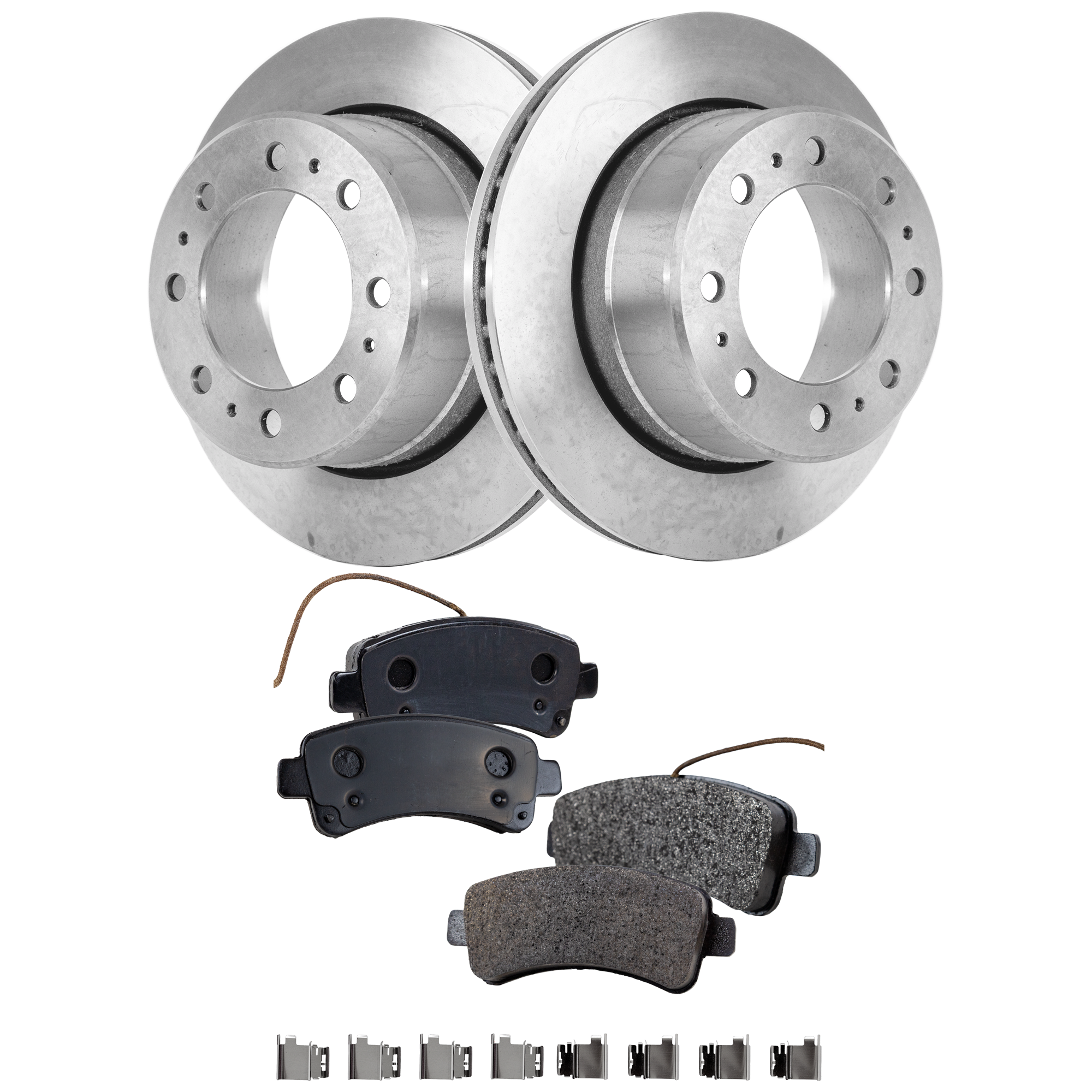 AM PROMASTER 3500-17-17 REAR BRAKE DISC AND PAD KIT 2 Wheel Set SKU KIT 060626-02 OEM 52122184AA 68188899AA 68230095