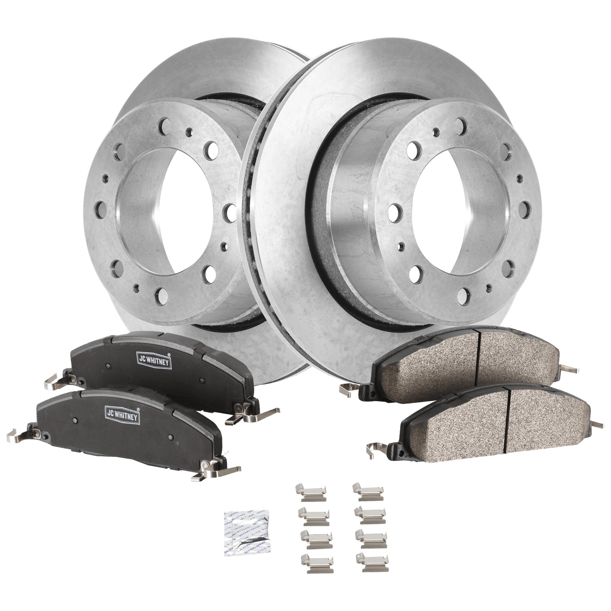 AM RAM 2500-3500 PICKUP 09-18 REAR BRAKE DISC AND PAD KIT 2 Wheel Set SKU KIT 060626-03 OEM 52122184AA 68188899AA 68049158