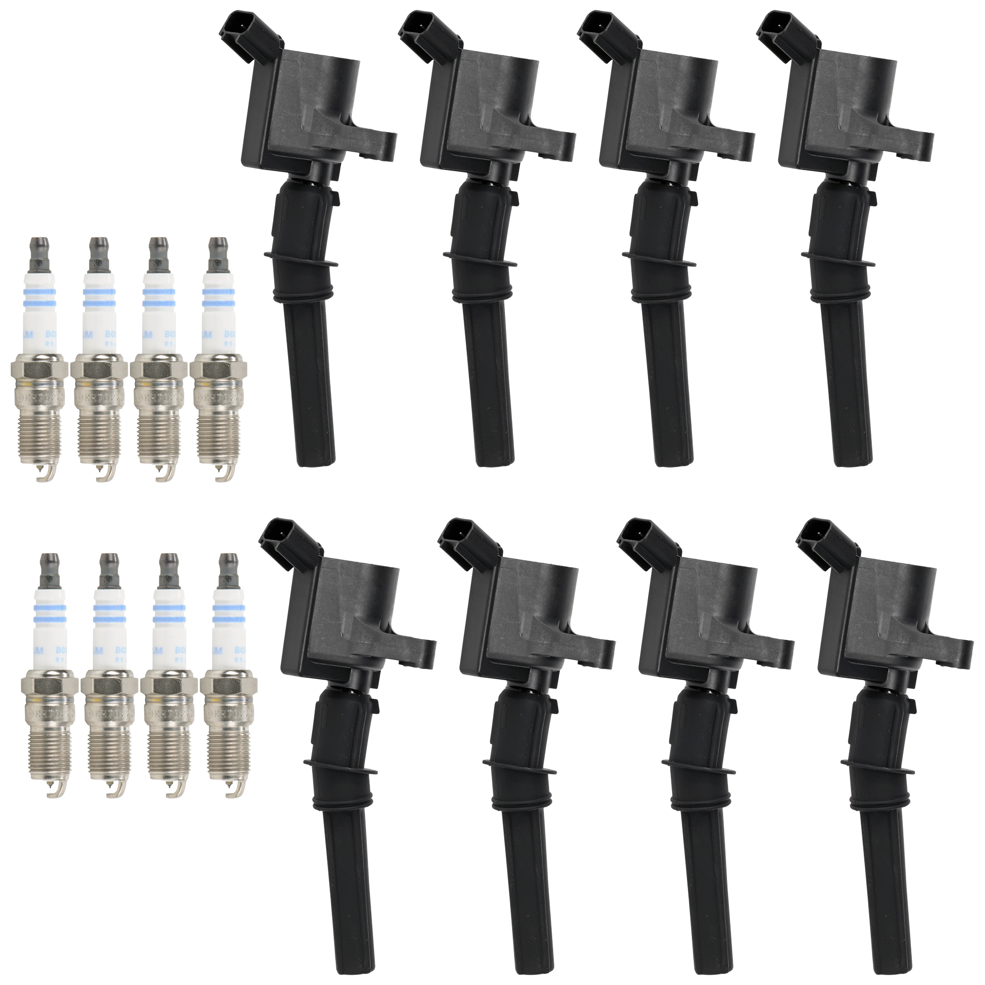 AM EXPEDITION 98-04 F SERIES SUPER DUTY 99-04 IGNITION COIL AND SPARK PLUG KIT 16 pc Kit SKU KIT 060626-11