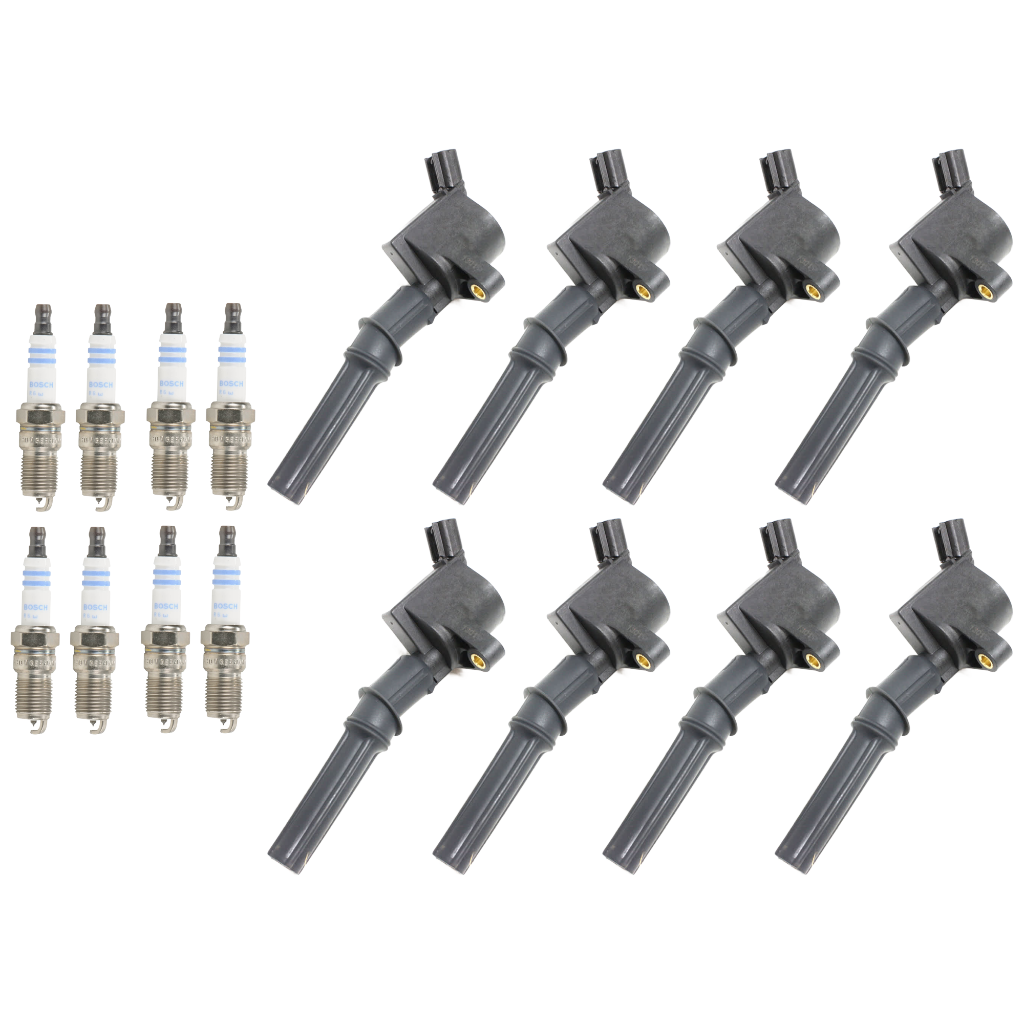 AM CROWN VICTORIA 09-11 F 150-09-10 IGNITION COIL AND SPARK PLUG KIT 16 pc Kit SKU KIT 060626-19 OEM 4517-5011-26326-30721-30728-48