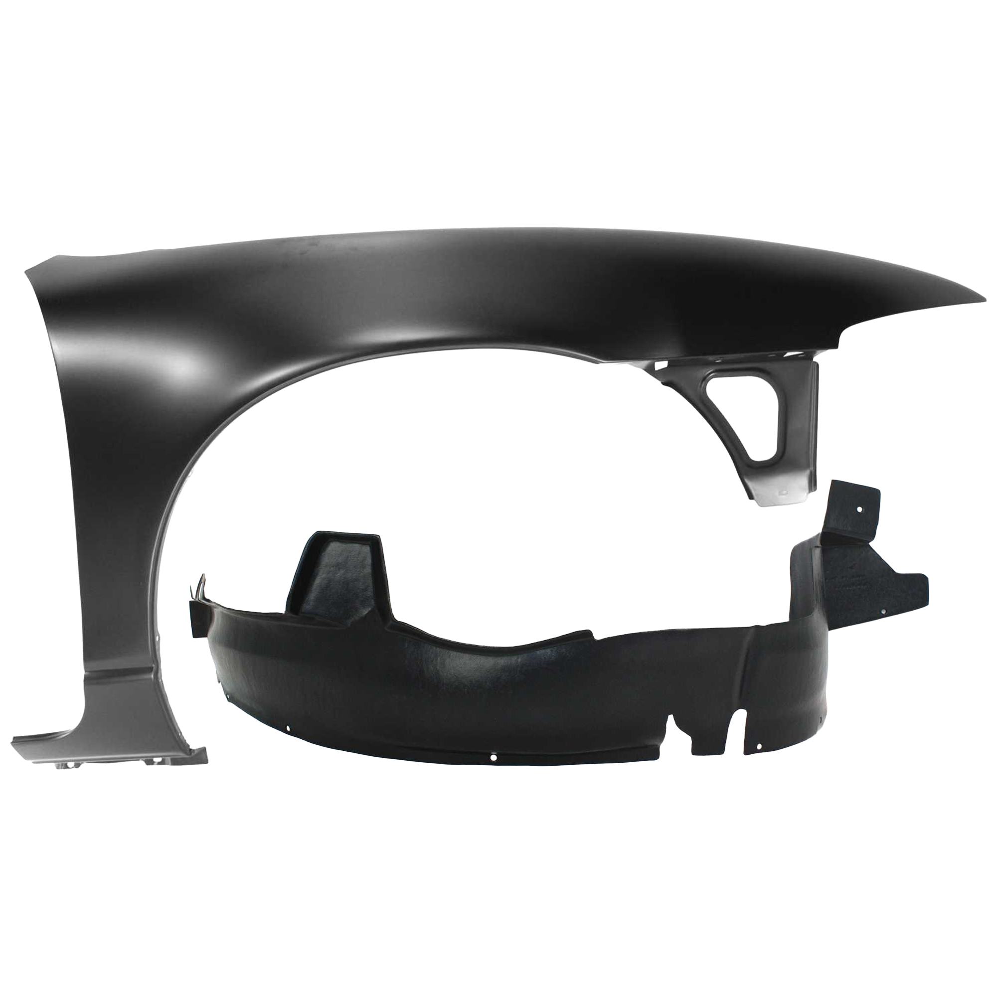 AM GRAND PRIX 97-03 FRONT FENDER RH 2 pc Kit Primed with Fender Liner SKU KIT 060626-35 Partslink GM1241256 GM1249131 OEM 12528522-10309517