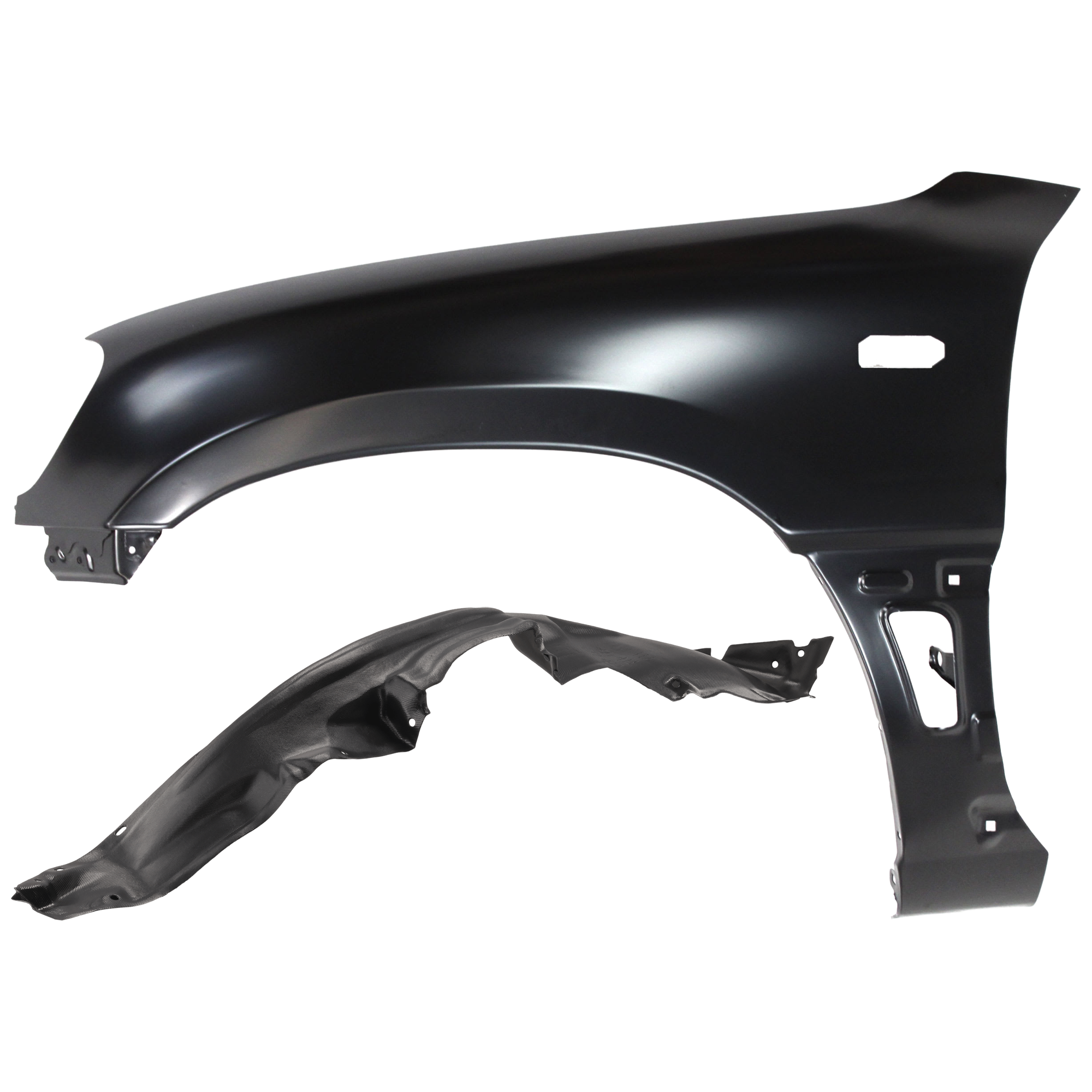 AM RAV4-96-97 FRONT FENDER LH 2 pc Kit Primed with Fender Liner SKU KIT 060626-48 Partslink TO1240163 TO1248109 OEM 5380242030-5387642012