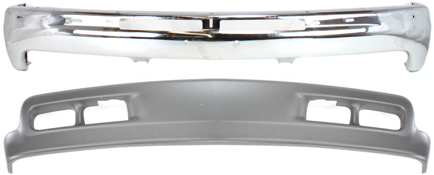 AM SUBURBAN 1500 TAHOE 00-04 FRONT BUMPER 2 pc kit Chrome with Valance SKU KIT 060717-09 Partslink GM1002376 GM1092167 OEM 12336026-15005294