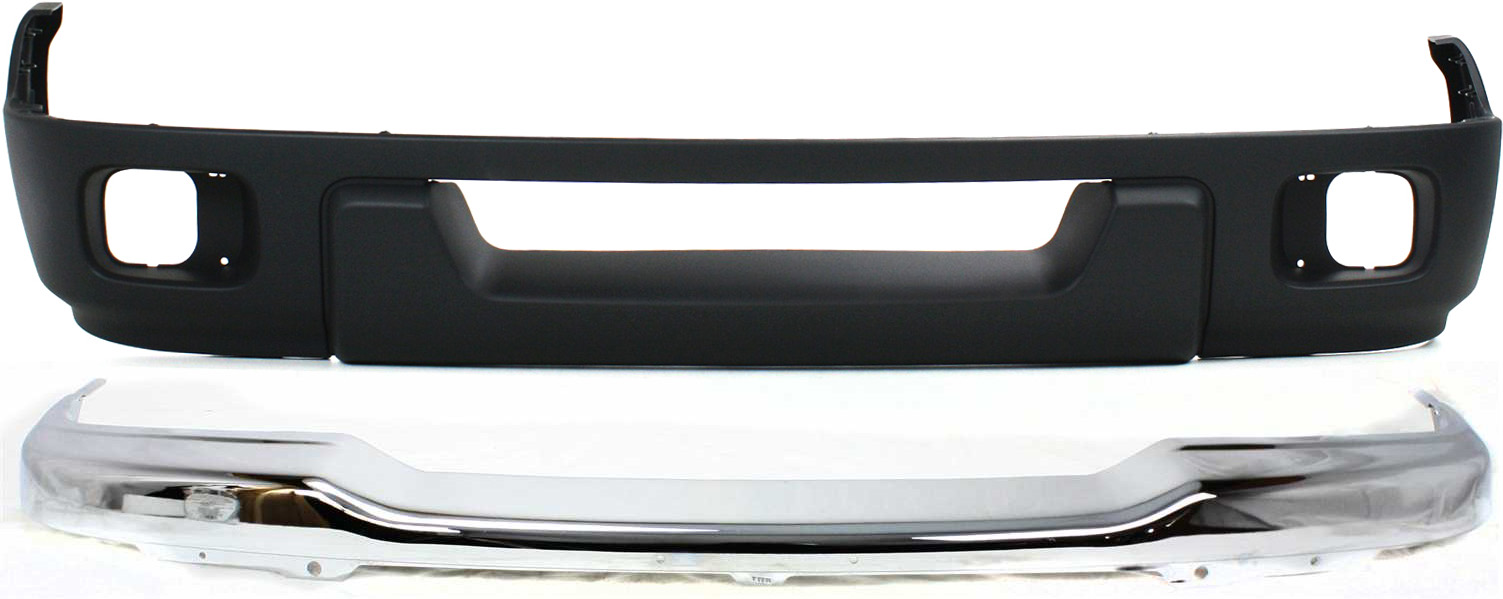 AM RANGER 04-05 FRONT BUMPER 2 pc Kit with Valance XLT FX4 Models SKU KIT 060717-20 Partslink FO1002368 FO1095217 OEM 1L5Z17757CA 4L5Z17626BAB