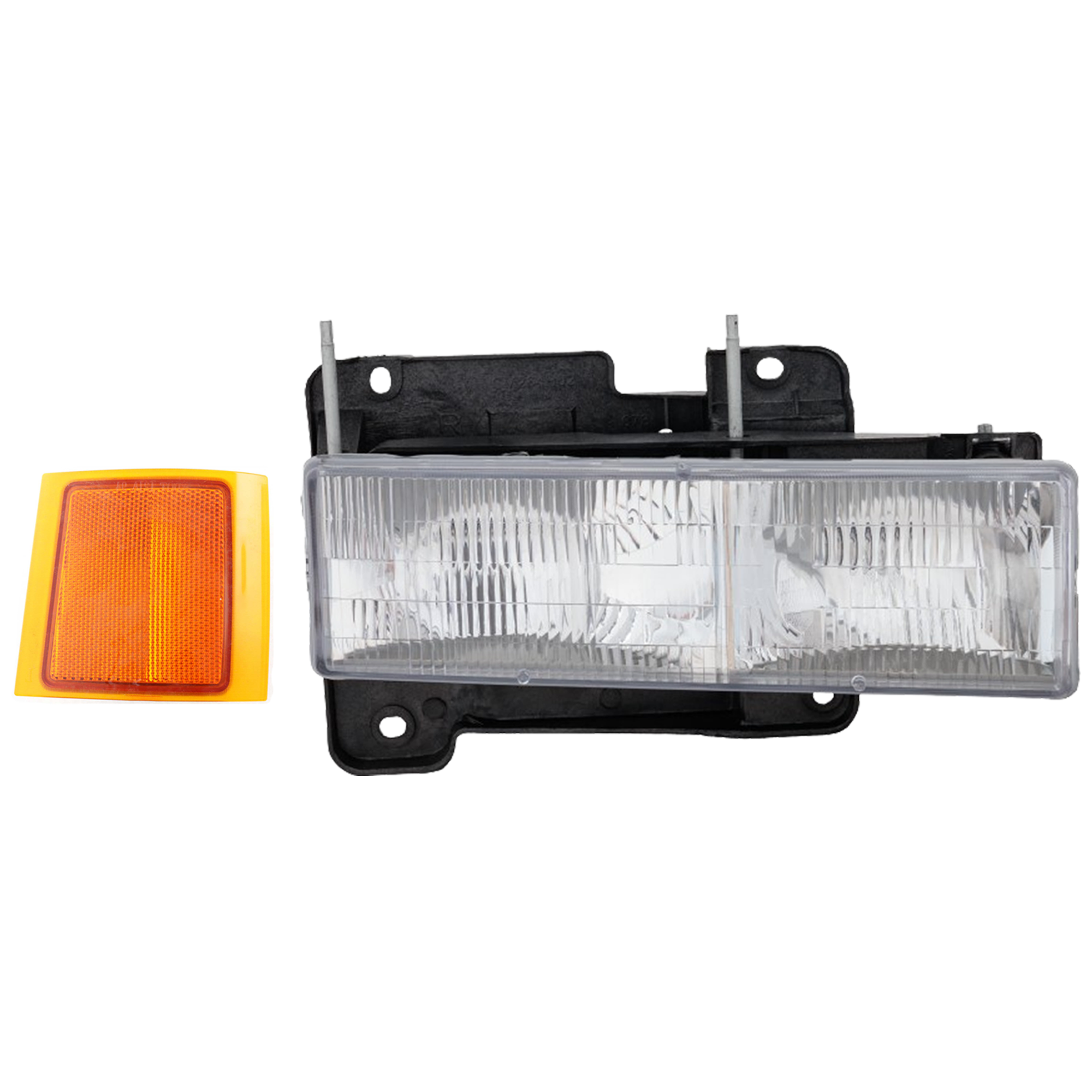 AM C K FULL SIZE P U 94-02 SUBURBAN 94-99 HEAD LAMP RH 2 pc kit Composite Assembly Halogen with Reflector SKU KIT 060724-16 Partslink GM2503101 GM2551143 OEM 15034930-5977460