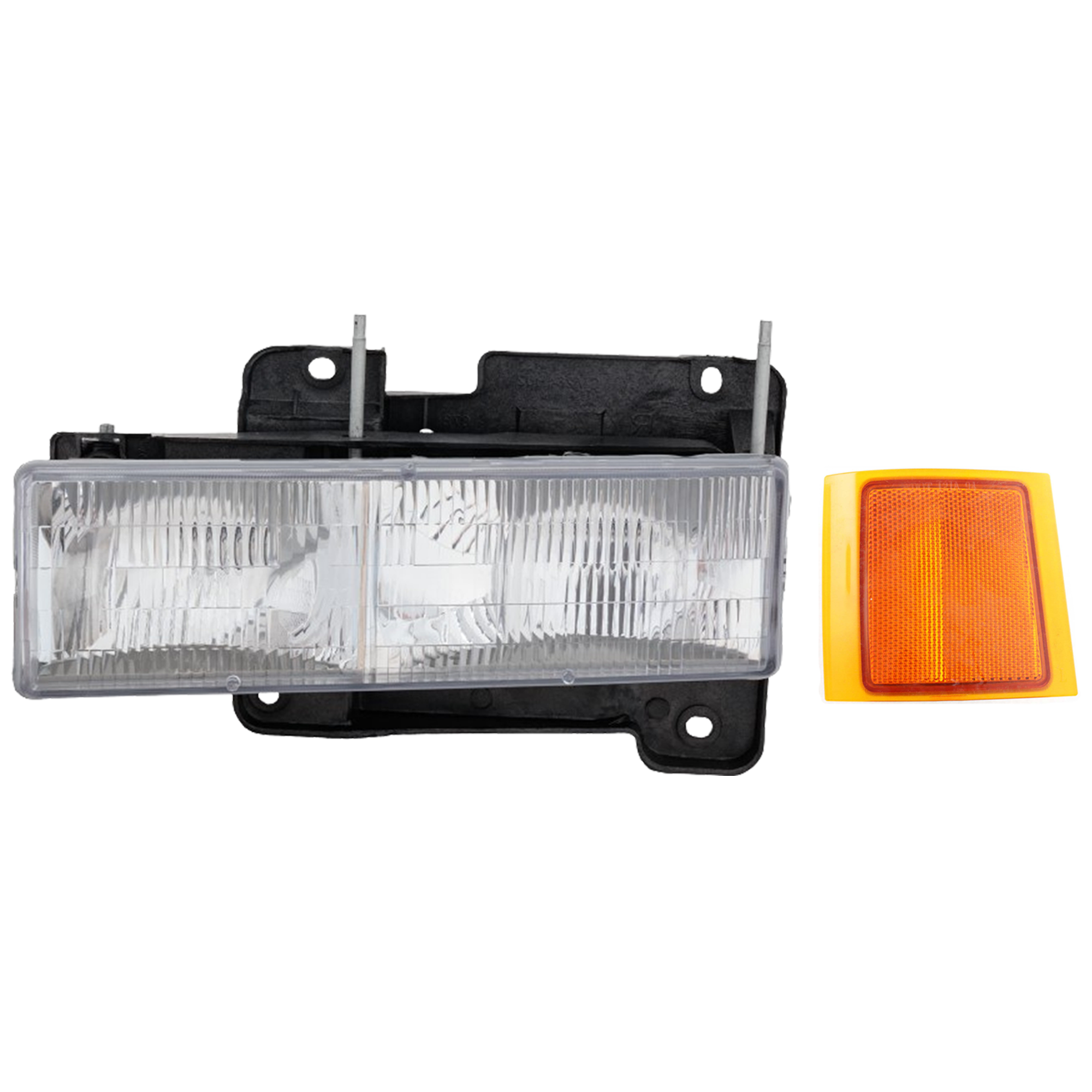 AM C K FULL SIZE P U 94-00 SUBURBAN 94-99 HEAD LAMP LH 2 pc kit Composite Assembly Halogen with Reflector SKU KIT 060724-17 Partslink GM2502101 GM2550143 OEM 15034929-5977459