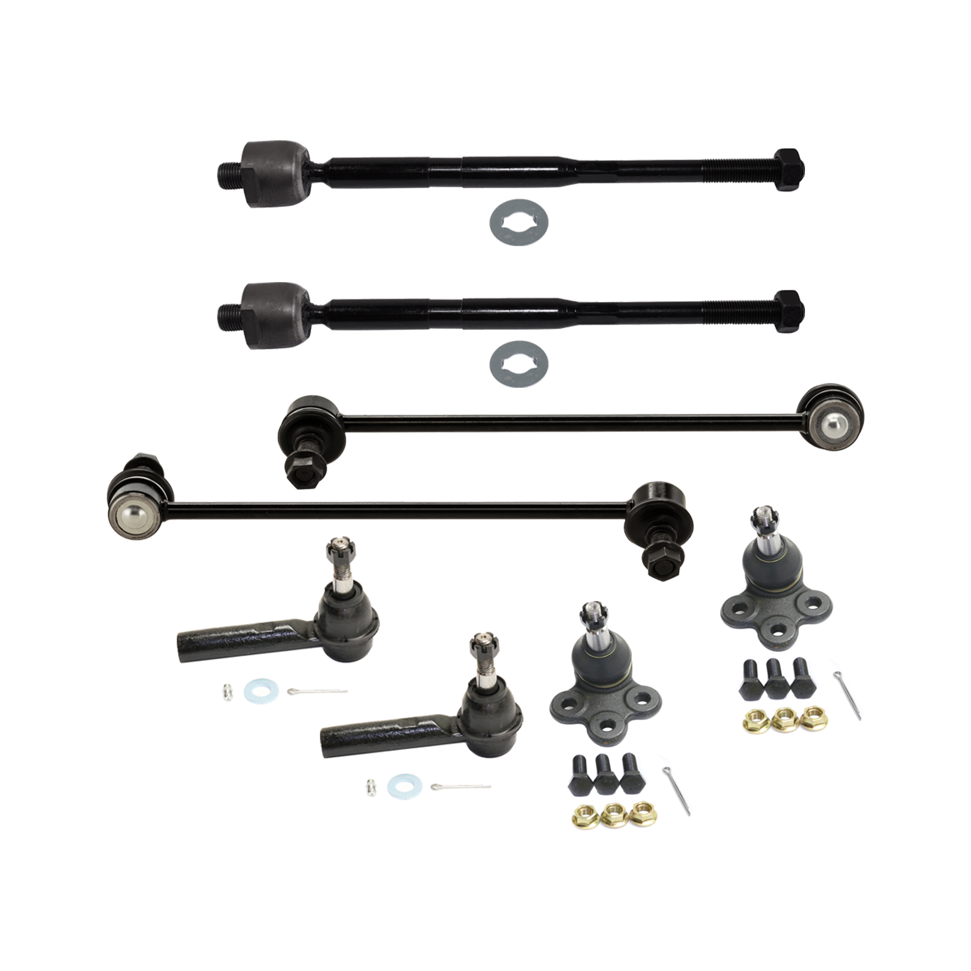 AM EQUINOX 10-17 TERRAIN 10-17 FRONT SUSPENSION KIT RH AND LH 8 pc Kit with Ball Joint Sway Bar Link and Tie Rod End SKU KIT 060724-50 OEM GS50519-1017500-2653027-545174
