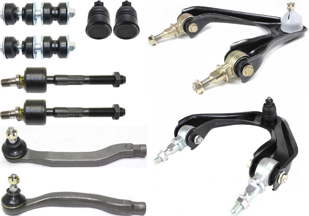 AM ODYSSEY 98-98 CONTROL ARM KIT 10 Pc Kit Front RH and LH with Ball Joint Sway Bar Link and Tie Rod End SKU KIT 060817-06 OEM 104170-254006-1014102-2601353