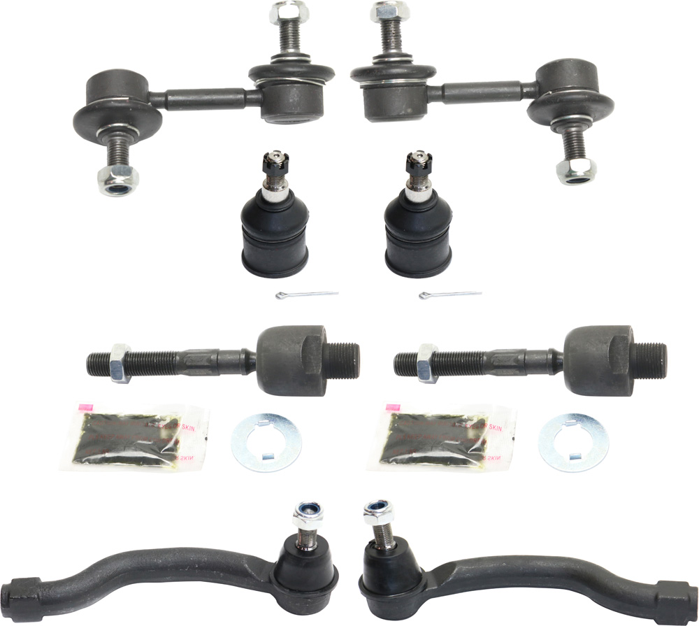 AM ACCORD 08-12 FRONT SUSPENSION KIT RH AND LH 8 pc kit w Ball Joints Sway Bar Links and Tie Rod Ends SKU KIT 060817-12 Partslink HO4520102 HO4520101 HO4521101 OEM GS60503-18404-1015300-2651588