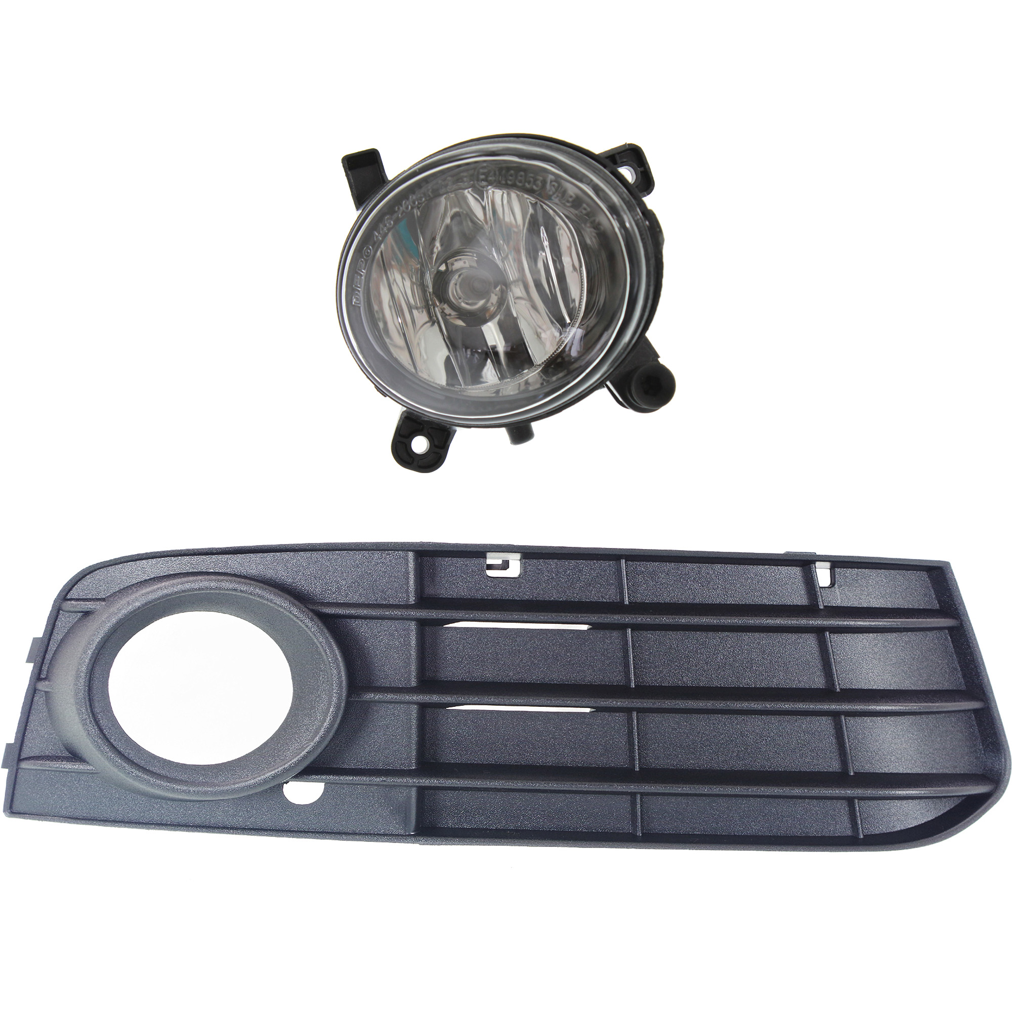 AM A4 A4 QUATTRO 09-12 FOG LAMP RH 2 pc kit Assembly Halogen includes Fog Light Trim SKU KIT 060817-13 Partslink AU2593115 AU1039119 OEM 8T0941700J 8K0807682A01C