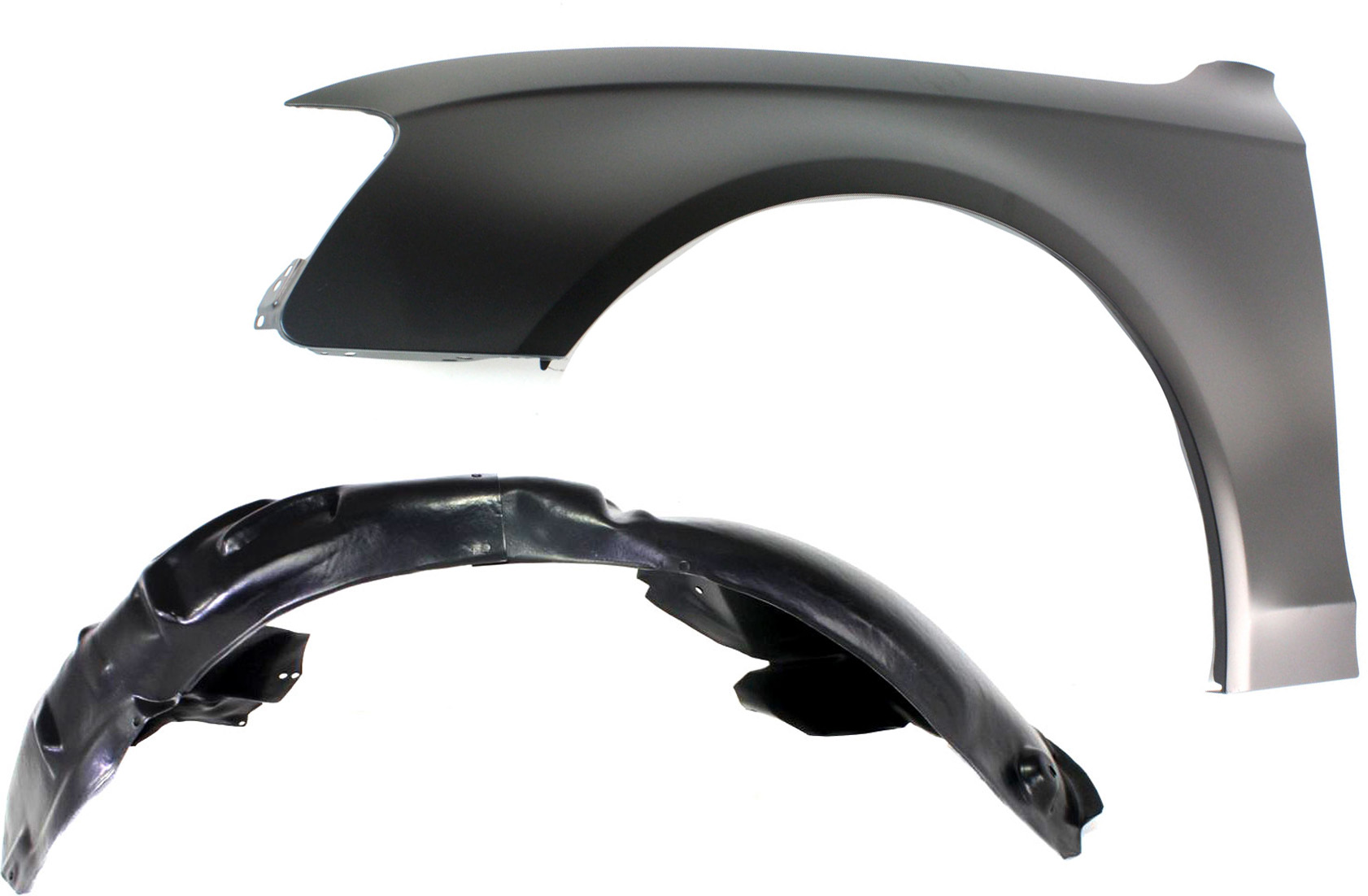 AM A4 A4 QUATTRO 09-12 FRONT FENDER LH 2 pc kit with Fender Liner SKU KIT 060817-17 Partslink AU1240121 AU1248120 OEM 8K0821105A 8K0821171G PFM