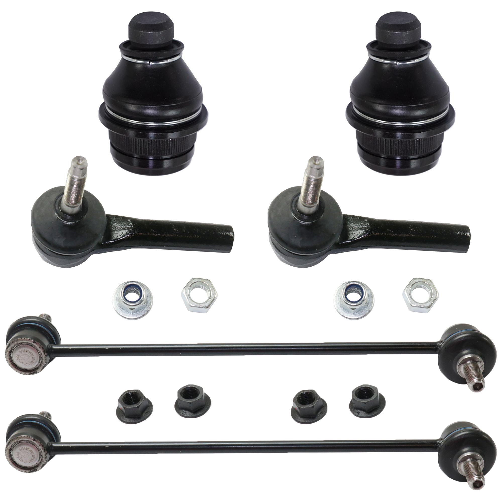AM CALIBER 07-12 FRONT SUSPENSION KIT RH AND LH 6 pc Kit with Ball Joint Tie Rod End and Sway Bar Link SKU KIT 060824-31 OEM 2601724-5051417-45D2401-46D240