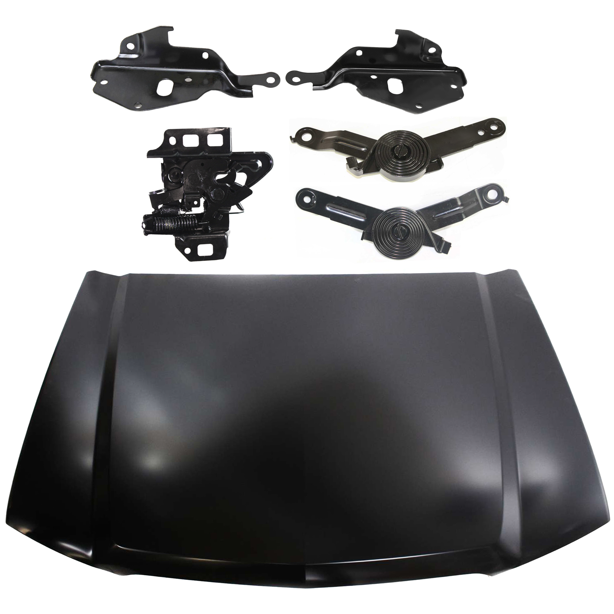 AM SILVERADO 03-06 SILVERADO 1500 CLASSIC 07-07 HOOD 6 pc Kit with Hood Hinges and Hood Latch SKU KIT 061117-36 Partslink GM1230274 GM1236116 GM1236115 GM1236110 GM1236109 GM1234106 OEM 88944302-15035592-15035591-124