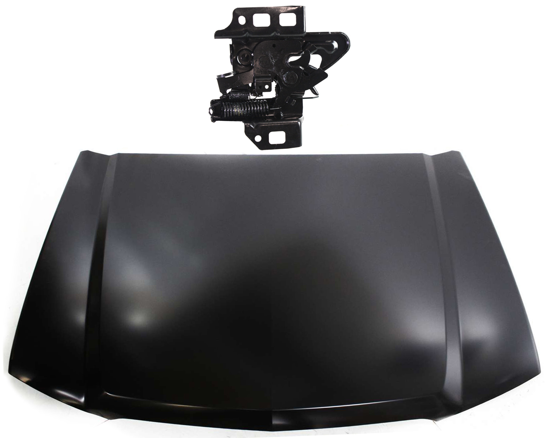 AM SILVERADO 03-06 SILVERADO 1500 CLASSIC 07-07 HOOD 2 pc Kit with Hood Latch SKU KIT 061117-38 Partslink GM1230274 GM1234106 OEM 88944302-15240710