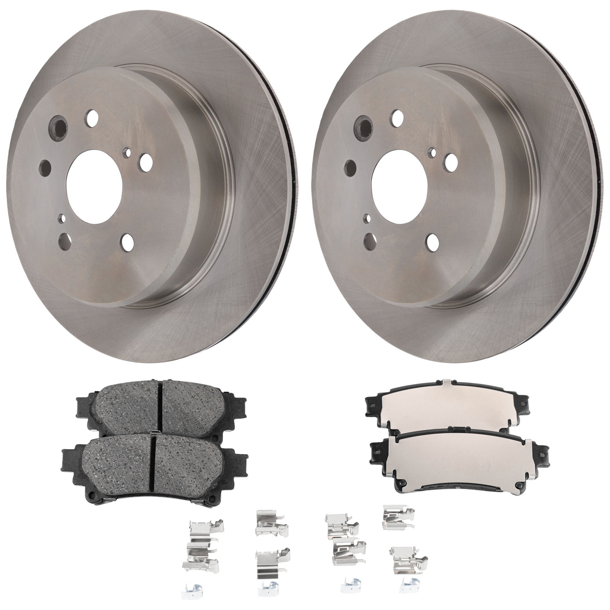 AM GS350-13-20 RC350-18-20 REAR BRAKE DISC AND PAD KIT RH AND LH 3 pc kit 2 Wheel Set SKU KIT 061124-07 OEM 44770-850378-12144189-60075036