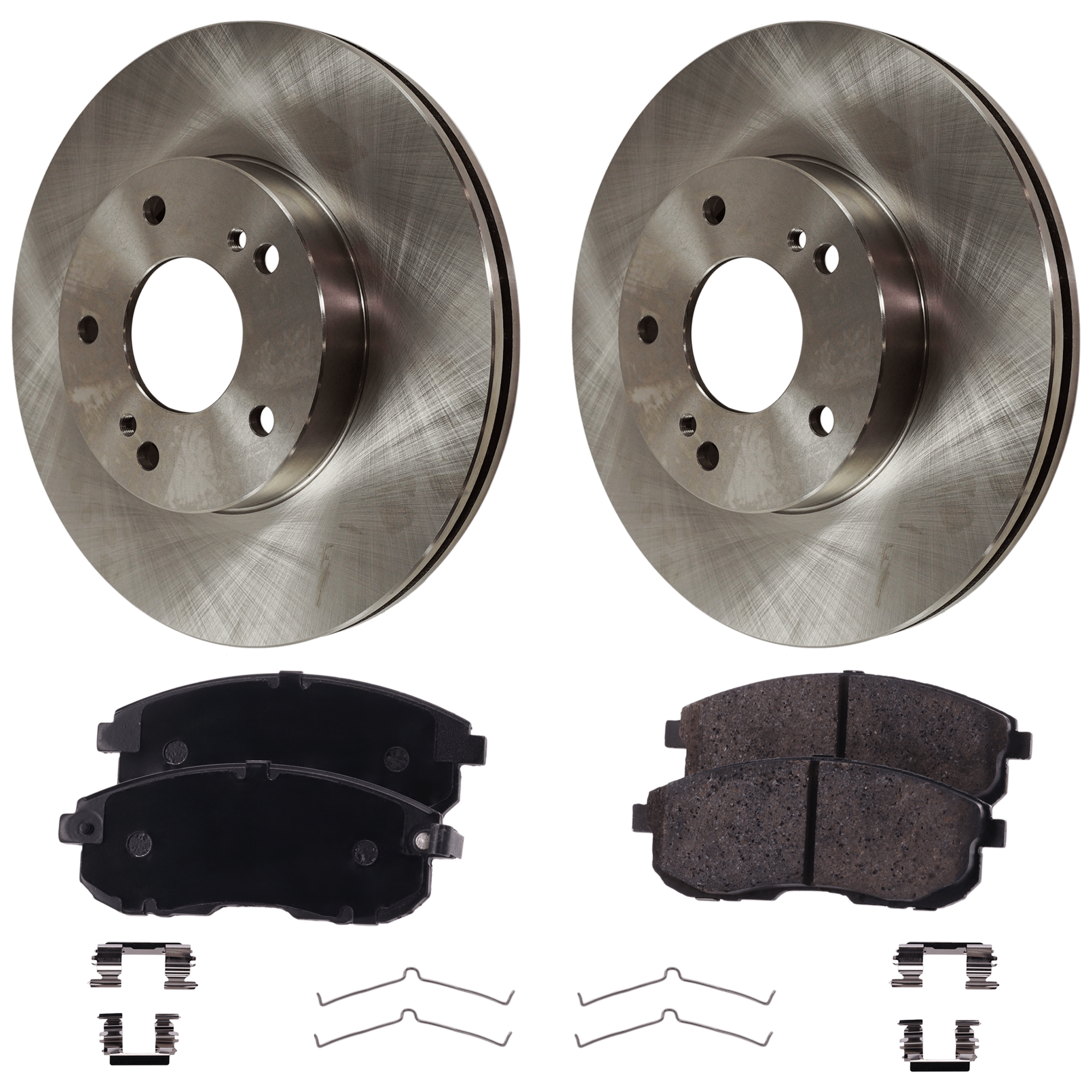 AM MAXIMA 95-99 I30-96-99 FRONT BRAKE DISC AND PAD KIT RH AND LH 3 pc kit Plain Surface Ceramic 2 Wheel Set SKU KIT 061124-11 OEM 4020688E01-4020688E03-4020688E