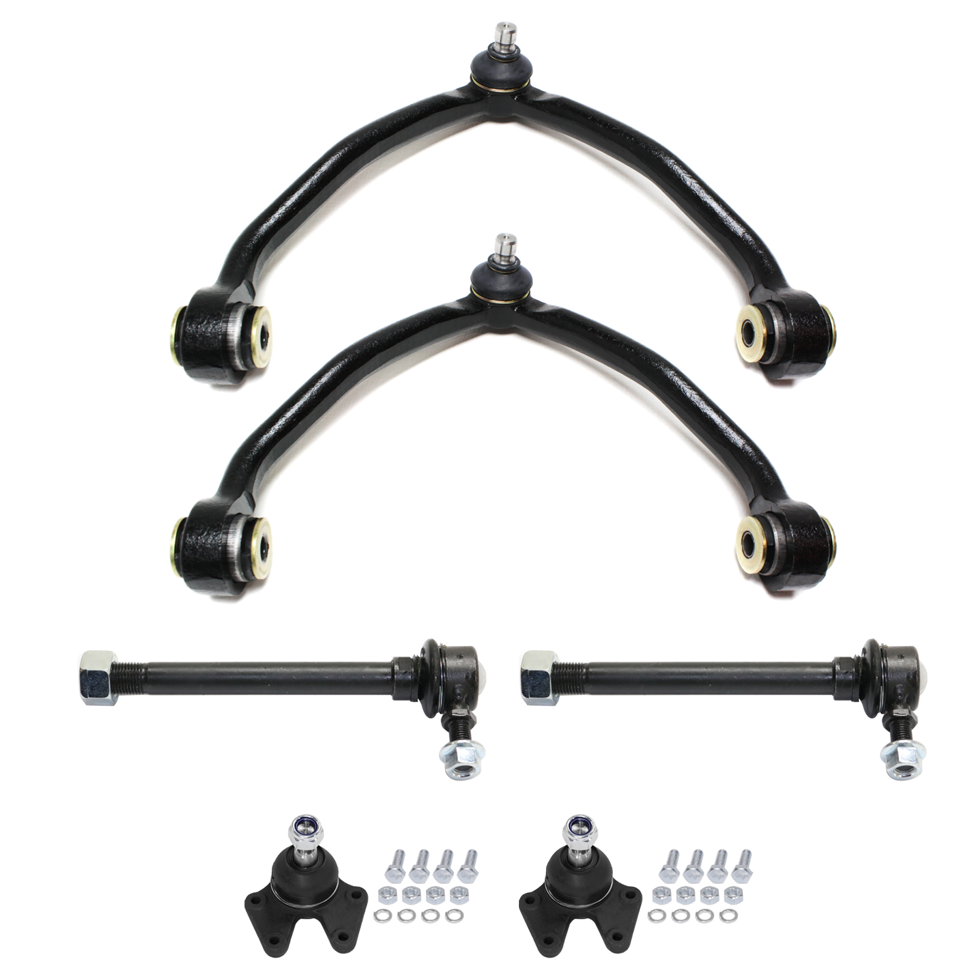 AM SPORTAGE 95-02 FRONT SUSPENSION KIT 6 pc kit with Ball Joint Control Arm and Sway Bar Link SKU KIT 061124-29 OEM 0K01134200-0K01134200A 0K11342