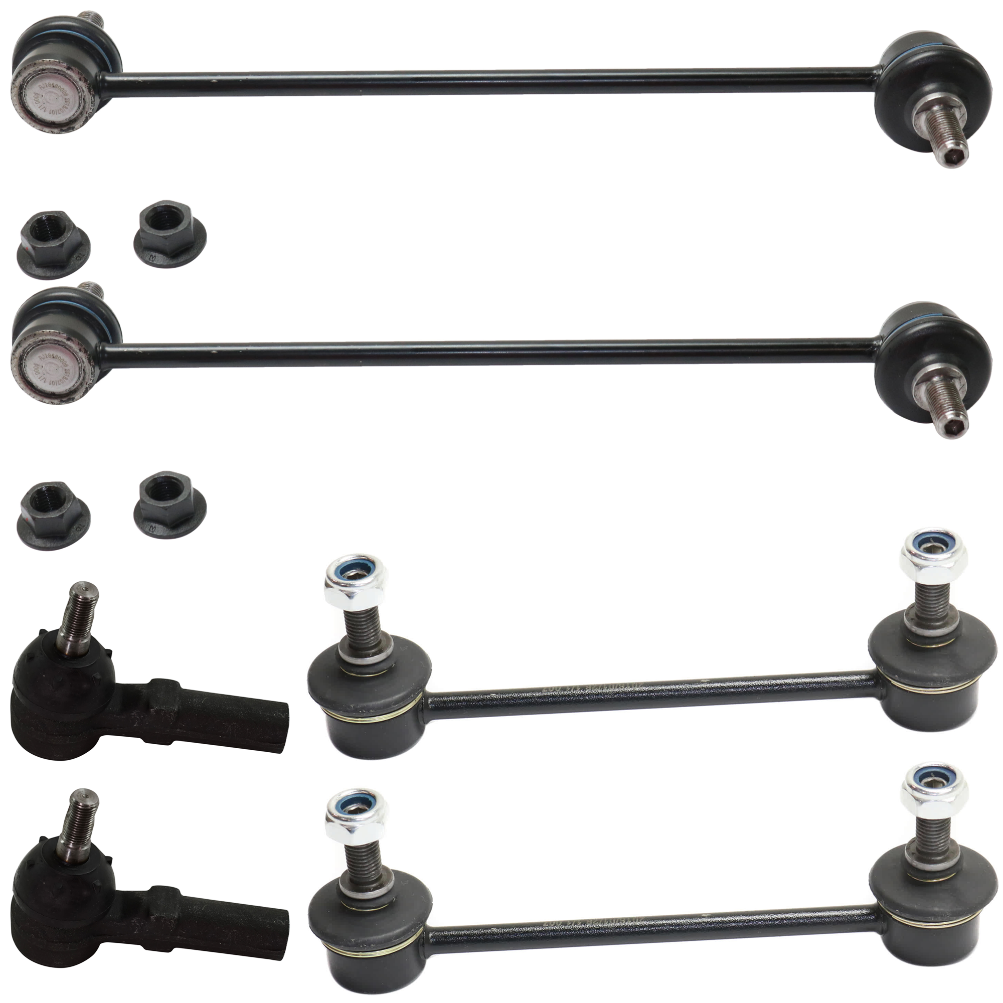 AM PROTEGE 01-03 PROTEGE5-02-03 FRONT SUSPENSION KIT 6 pc kit with Sway Bar Link and Tie Rod End SKU KIT 061124-34 OEM 1015069-2651822-5451613-45G206