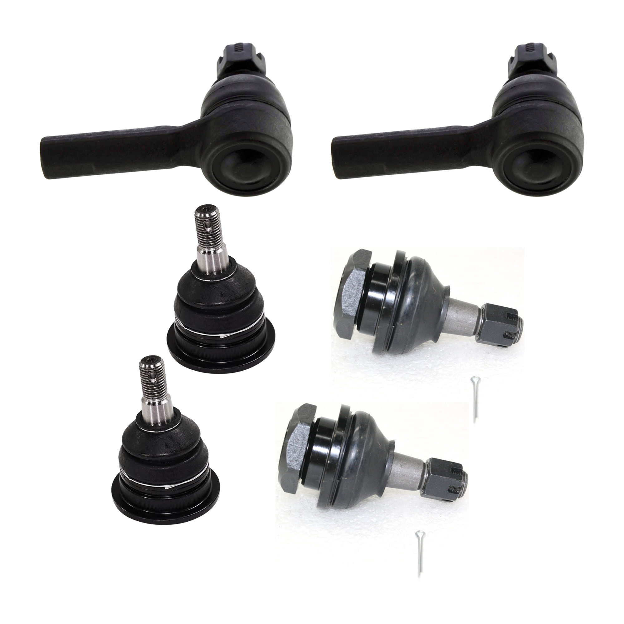 AM FRONTIER 98-04 XTERRA 00-04 FRONT SUSPENSION KIT RH=LH 6 pc Kit with Ball Joint and Tie Rod End SKU KIT 061124-39 OEM 2601596-5051323-10480591-45
