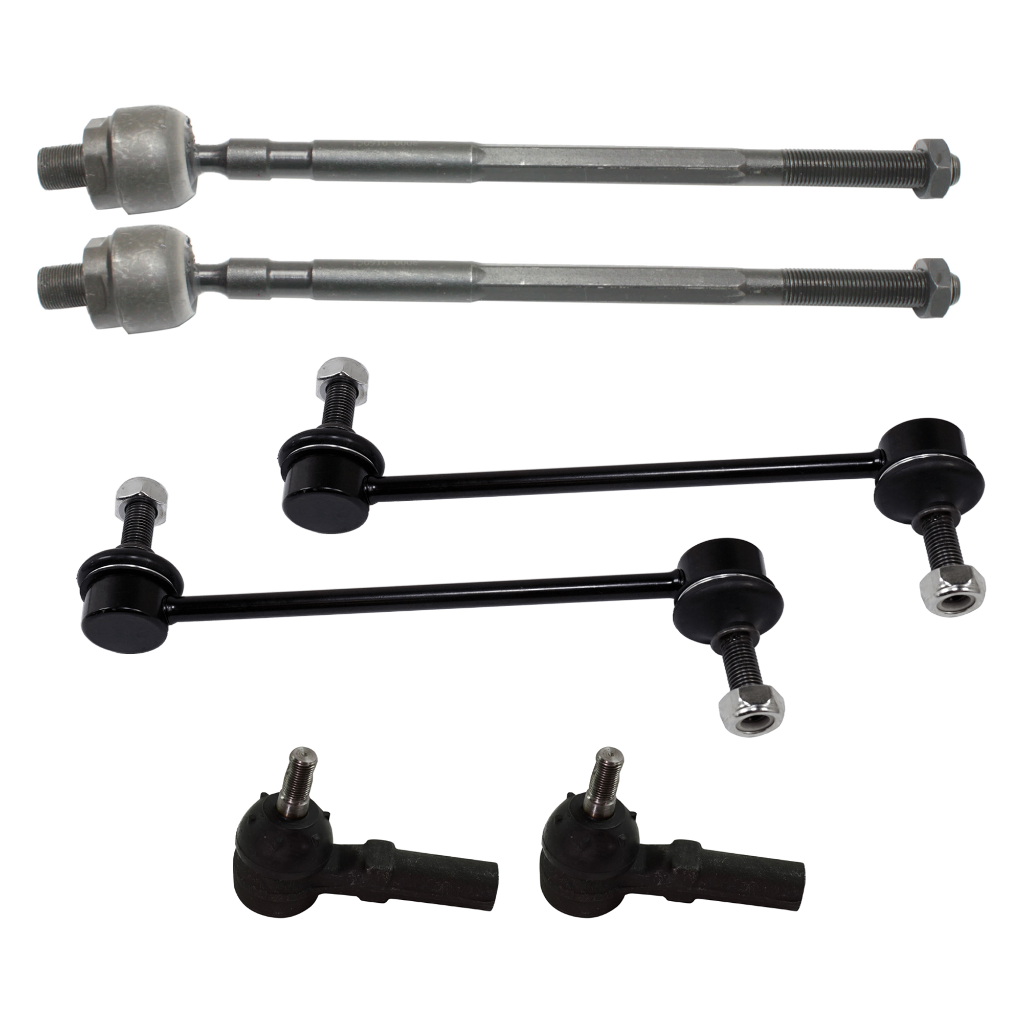 AM PROTEGE 99-00 FRONT SUSPENSION KIT 6 pc kit with Sway Bar Link and Tie Rod End SKU KIT 061124-44 OEM B26R34170-1014386-2693068-4011