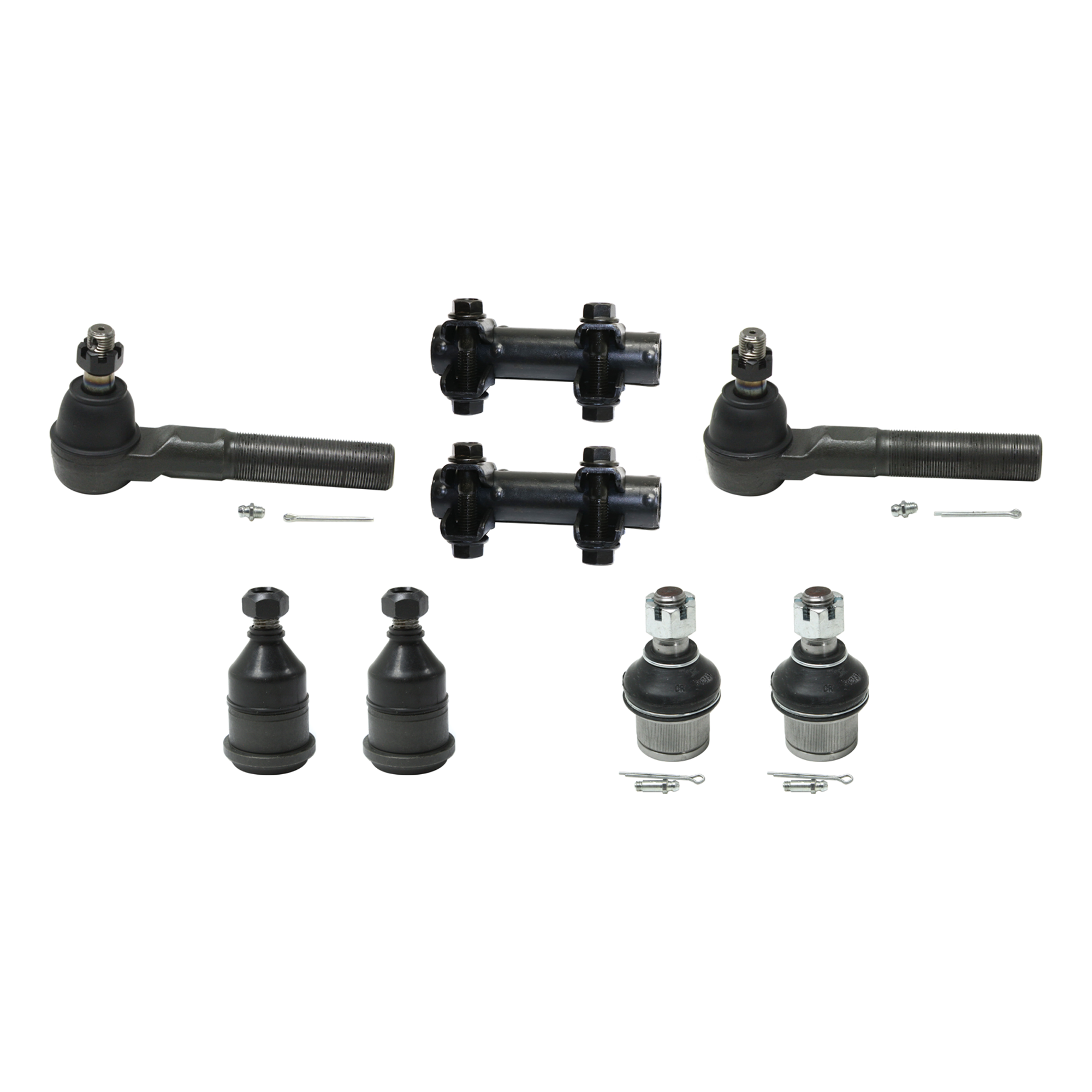 AM RAM 2500-3500 PICKUP 03-08 FRONT BALL JOINT RH AND LH Upper and Lower 8 pc kit with Tie Rod Adjusting Sleeve and Tie Rod End SKU KIT 061124 C135 OEM 4251011-52037600AB MES3626S S3