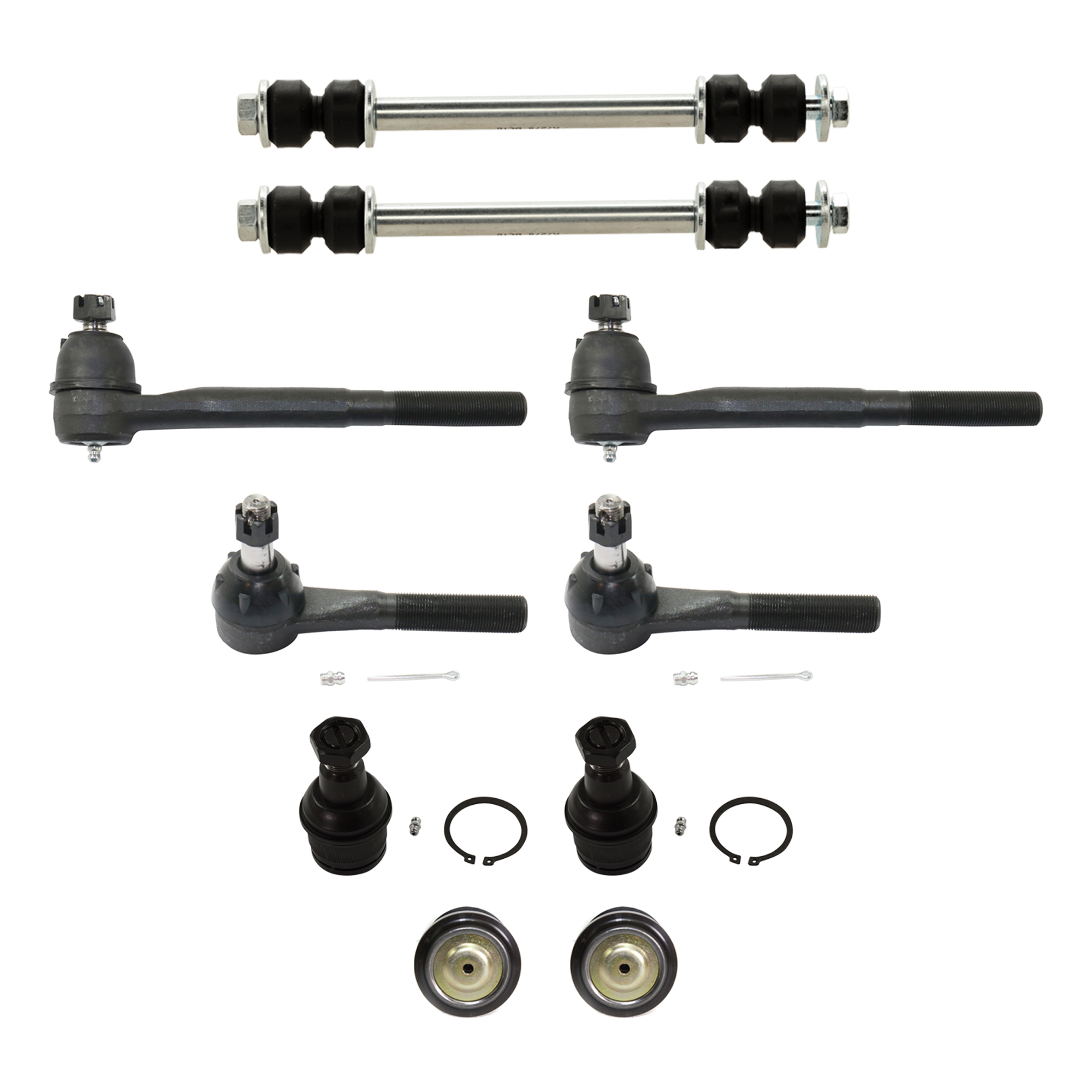 AM RAM 3500-94-99 FRONT BALL JOINT RH AND LH Upper and Lower 10 pc kit with Sway Bar Link and Tie Rod End SKU KIT 061124 C152 OEM 104149-287003-287006-260124