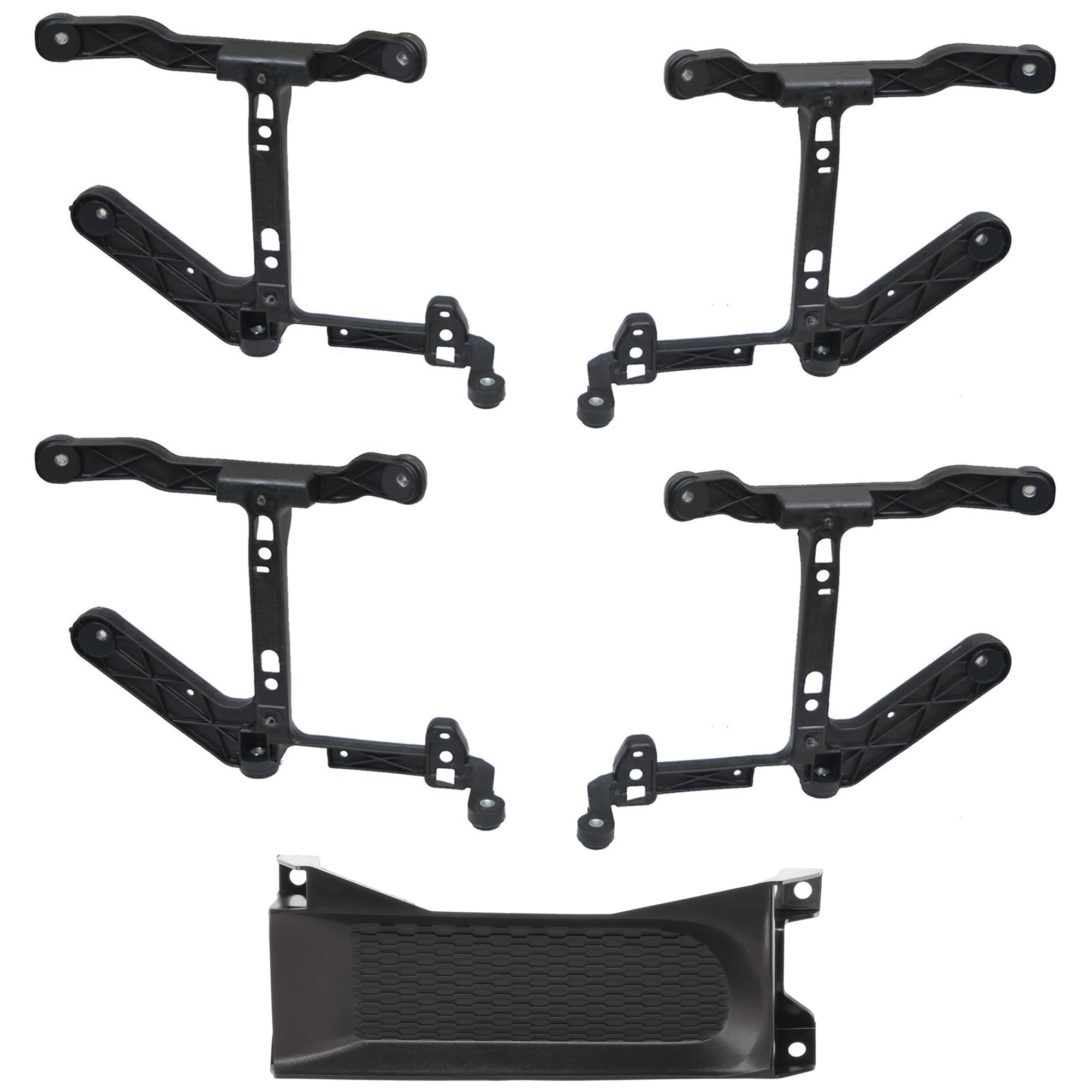 AM RAM 1500-13-18 FRONT BUMPER BRACKET RH AND LH 2 pc kit Mounting Bracket Kit 2 Piece Bumper Type with Bumper Trim Includes 19-24-1500 Classic SKU KIT 061124 C210 Partslink CH1061108 CH1037112 OEM 68232454AA 68196984AA
