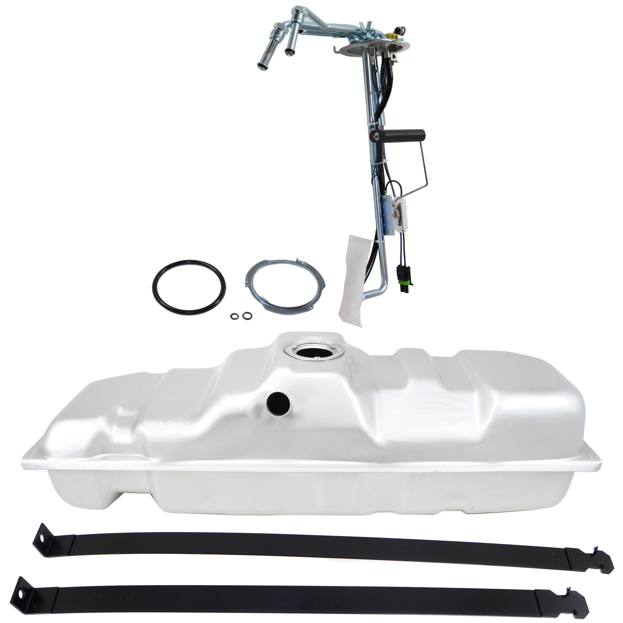 AM C FULL SIZE PICKUP 88-00 FUEL TANK 4 pc Kit Short Long Bed 25 Gal. with Fuel Sending Unit and Fuel Tank Strap SKU KIT 061124 C222 OEM 15636251-25028613